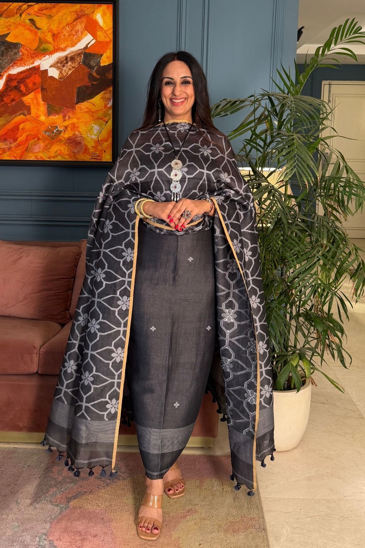 Jayshree linen kurta dupatta sets!!
