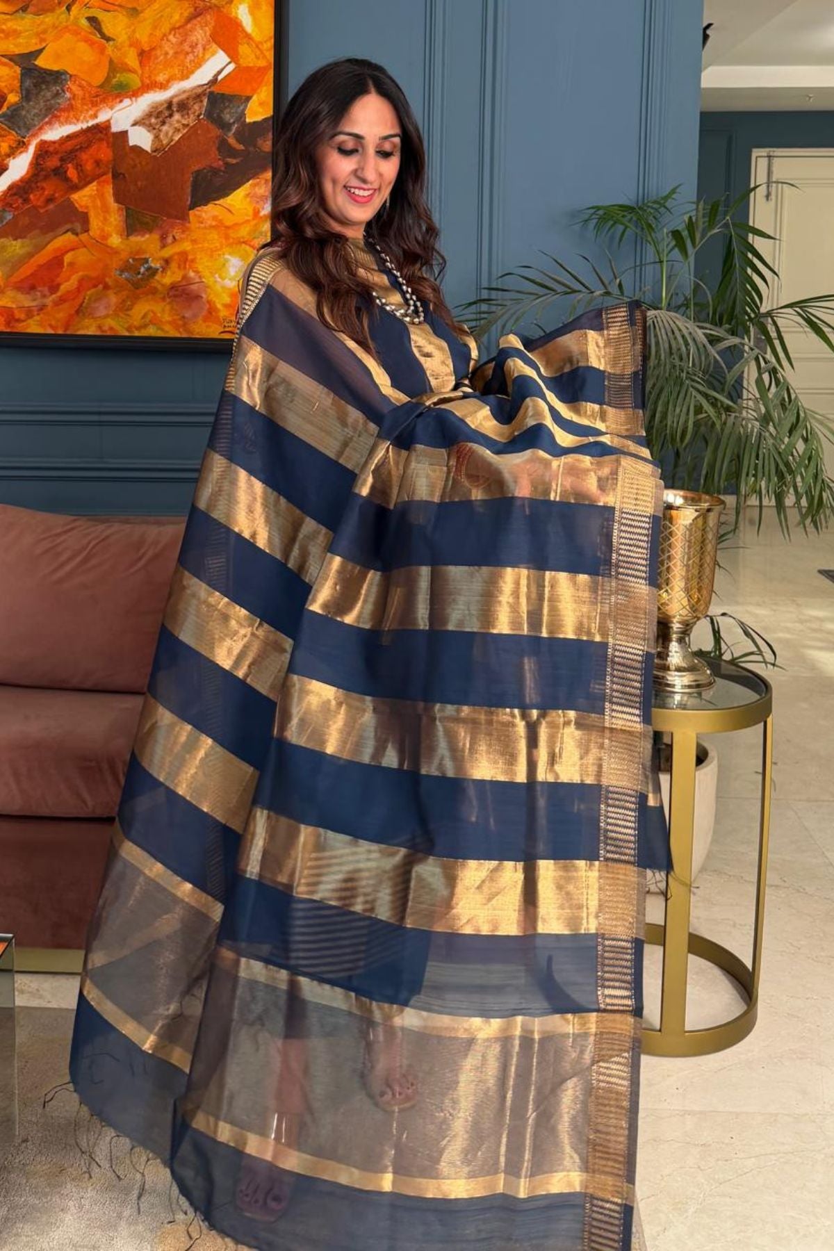 Maheshwari silk kurta dupatta set