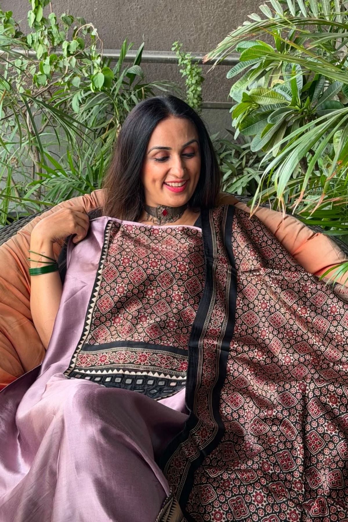 Handcrafted Kutch mirror work Mashru silk full sets!!