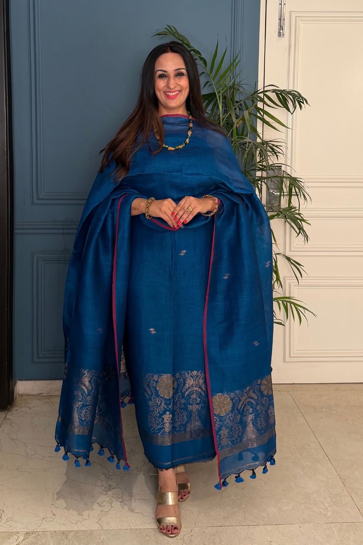 Jayshree linen kurta Dupatta sets