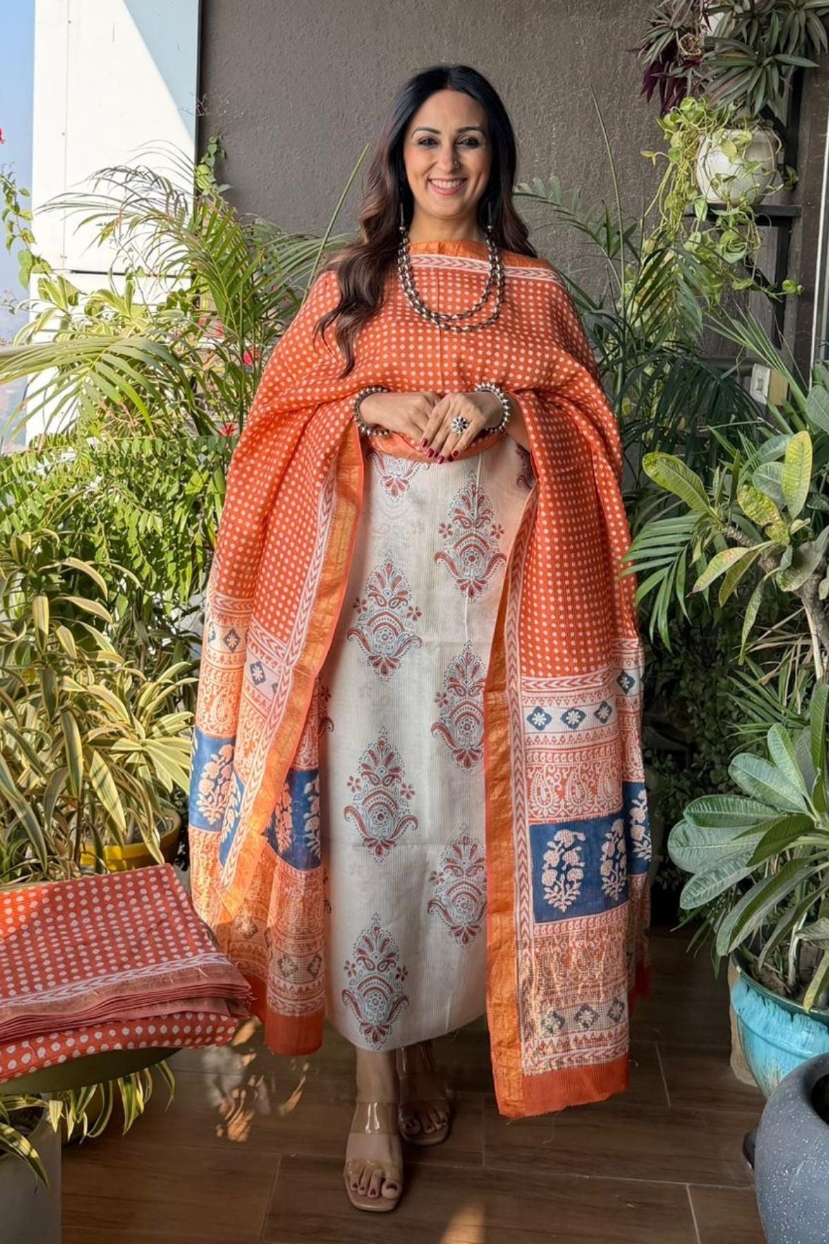 Bagh full sets on pure Maheshwari Silk