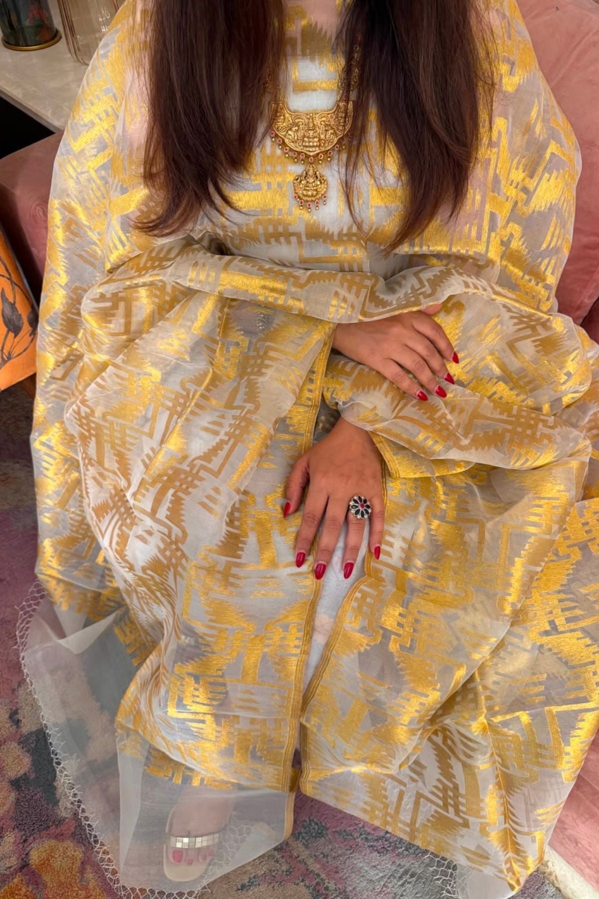Pure muslin handwoven suit sets