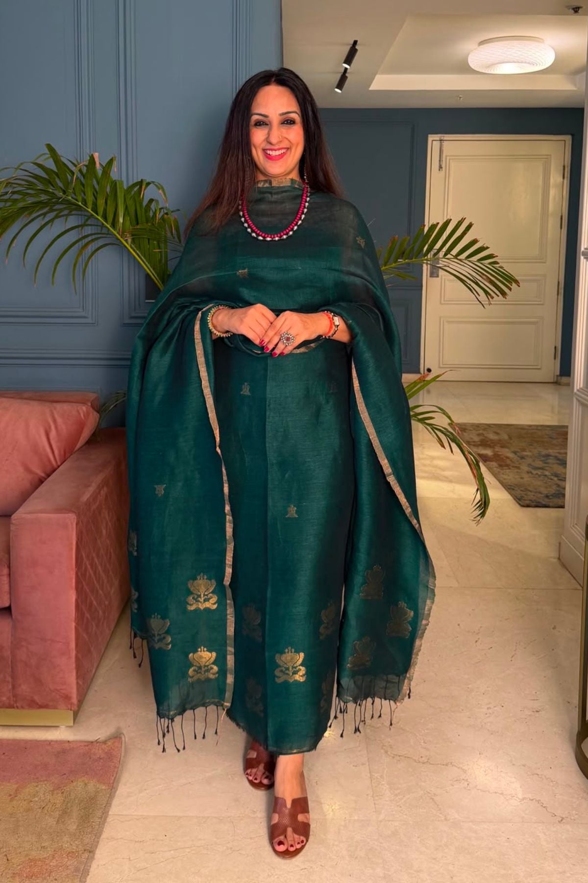 Jayshree linen kurta Dupatta sets