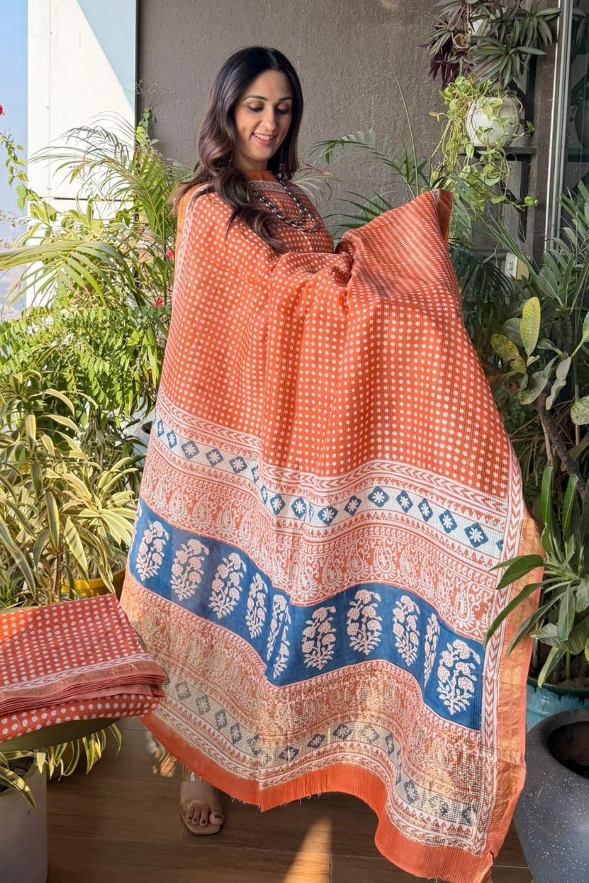 Bagh full sets on pure Maheshwari Silk