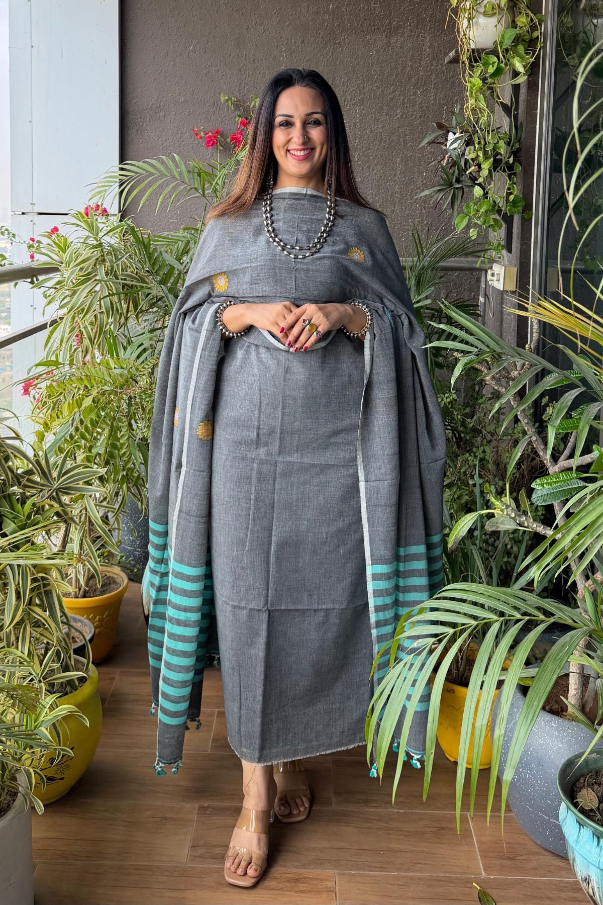 Jamdani pure cotton kurta dupatta sets!!