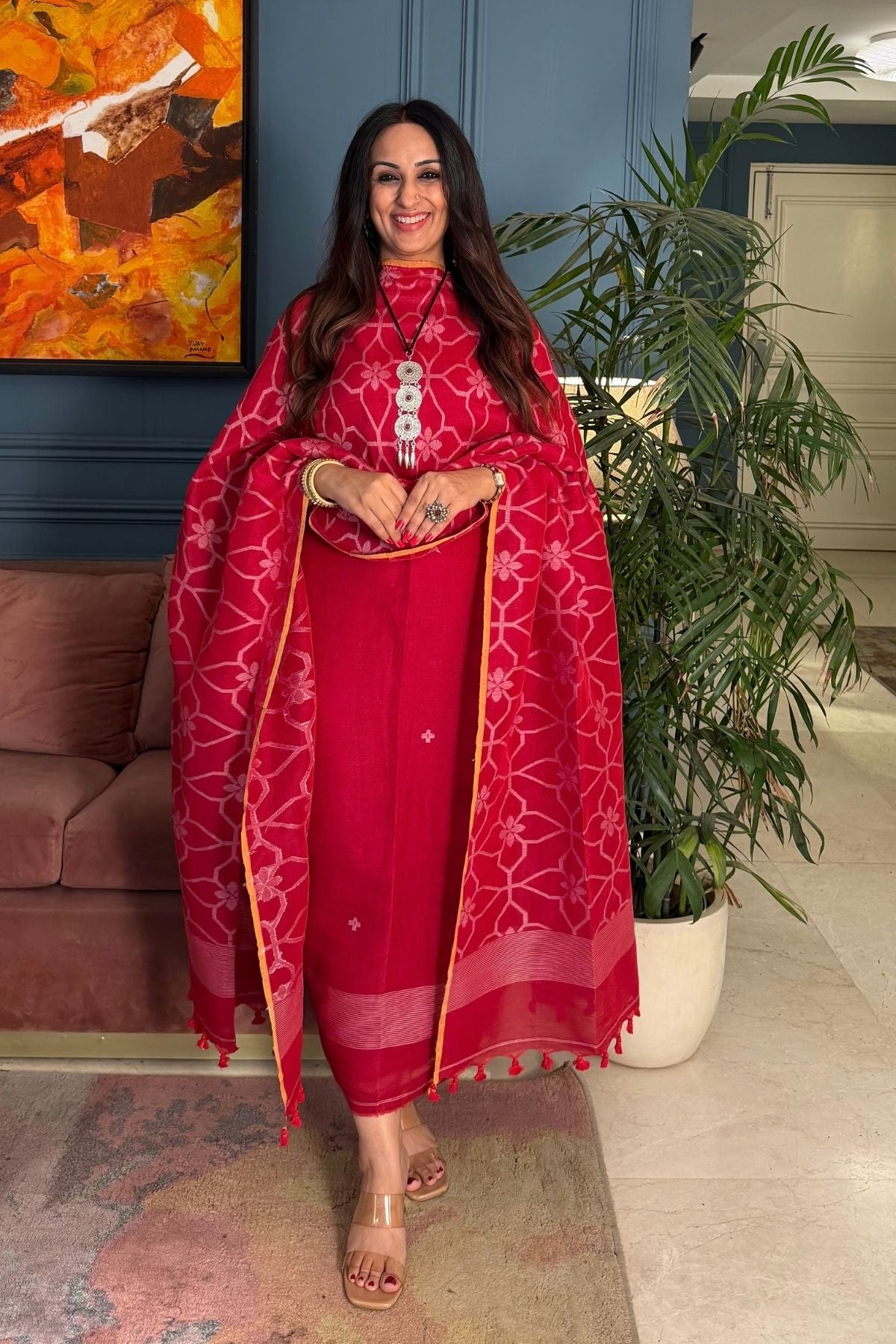 Jayshree linen kurta dupatta sets!!