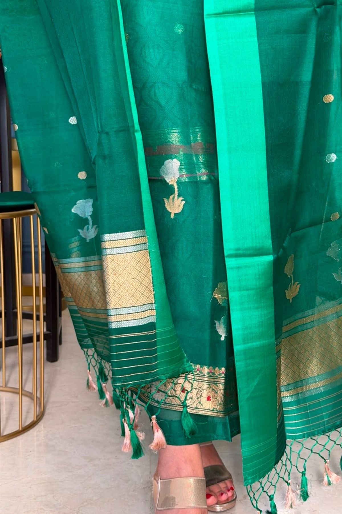 New Banarasi weave suit sets on pure organza silk!!