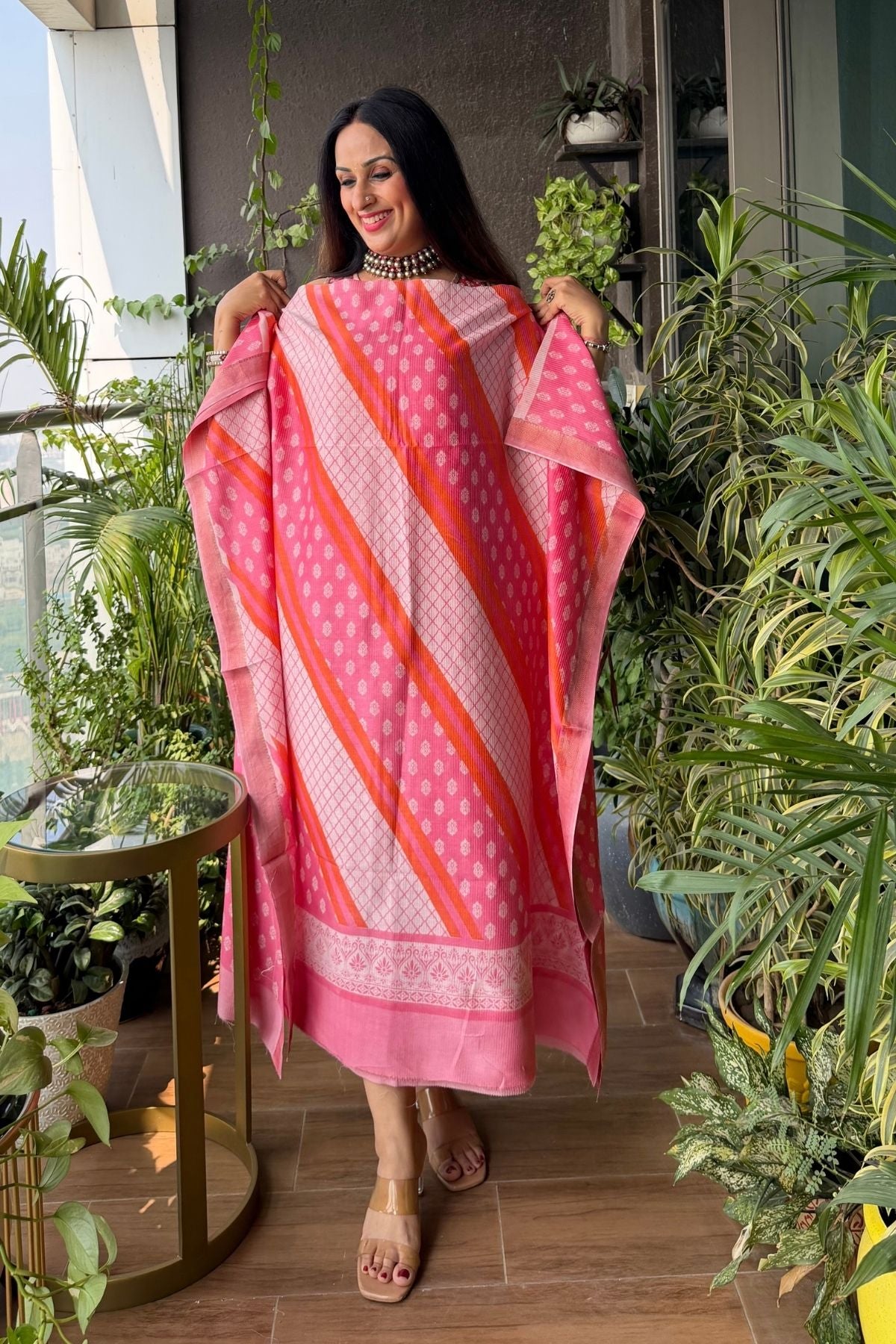 Handblocked Bagh full sets on pure Maheshwari!!