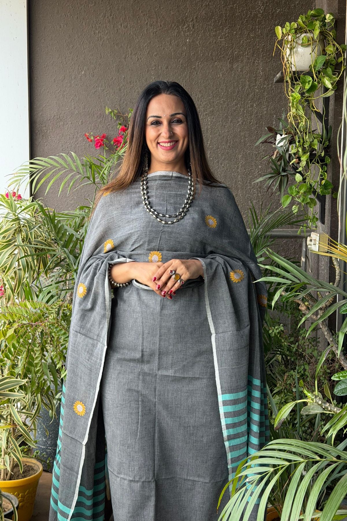 Jamdani pure cotton kurta dupatta sets!!