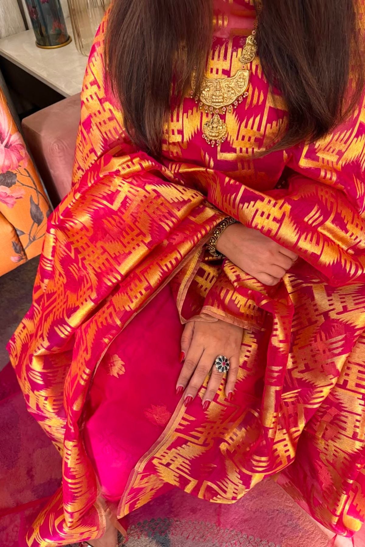 Pure muslin handwoven suit sets