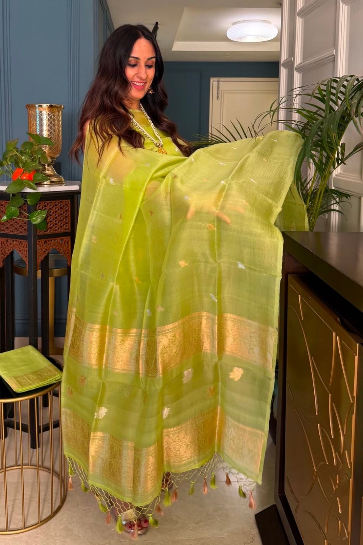 New Banarasi weave suit sets on pure organza silk!!