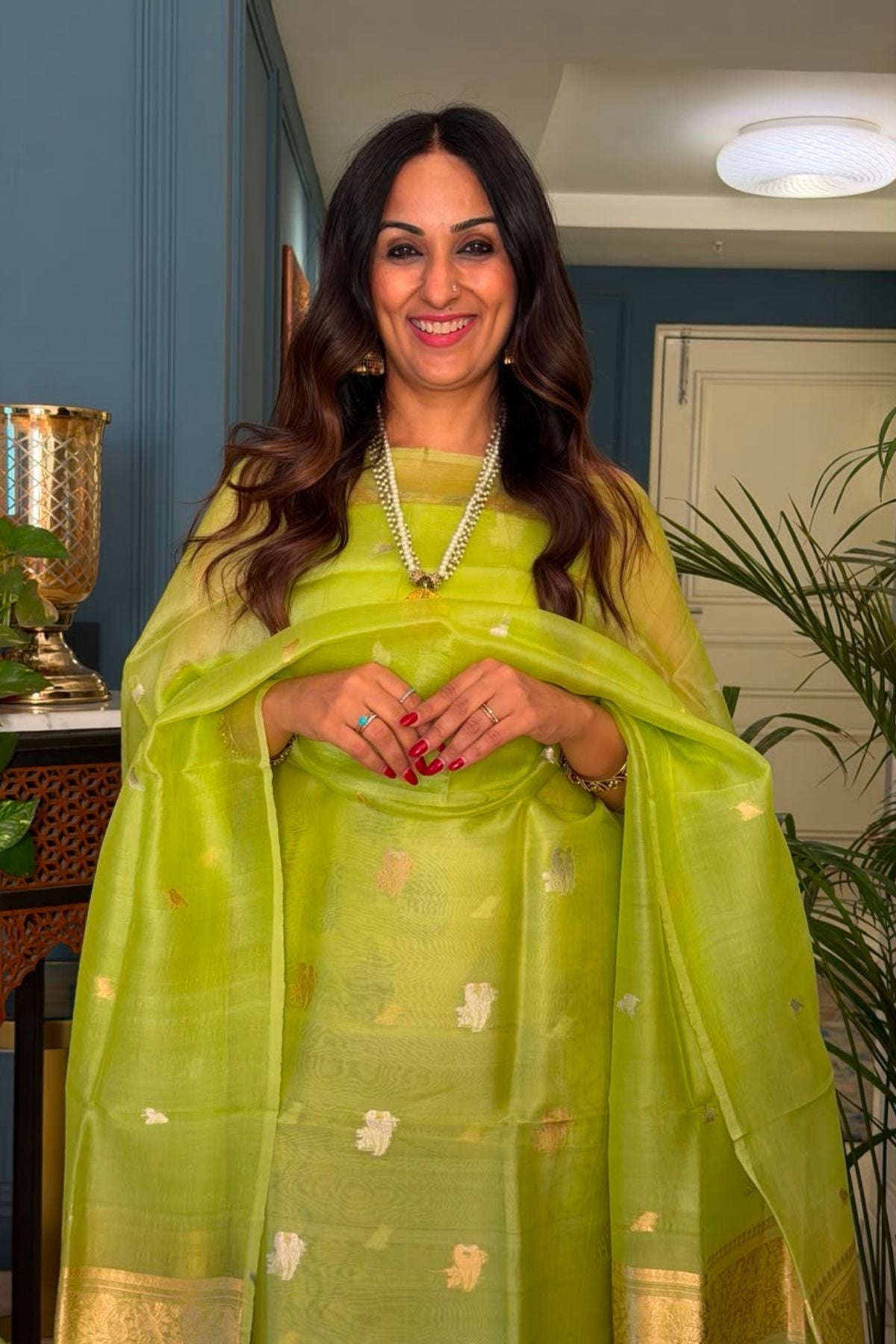 New Banarasi weave suit sets on pure organza silk!!