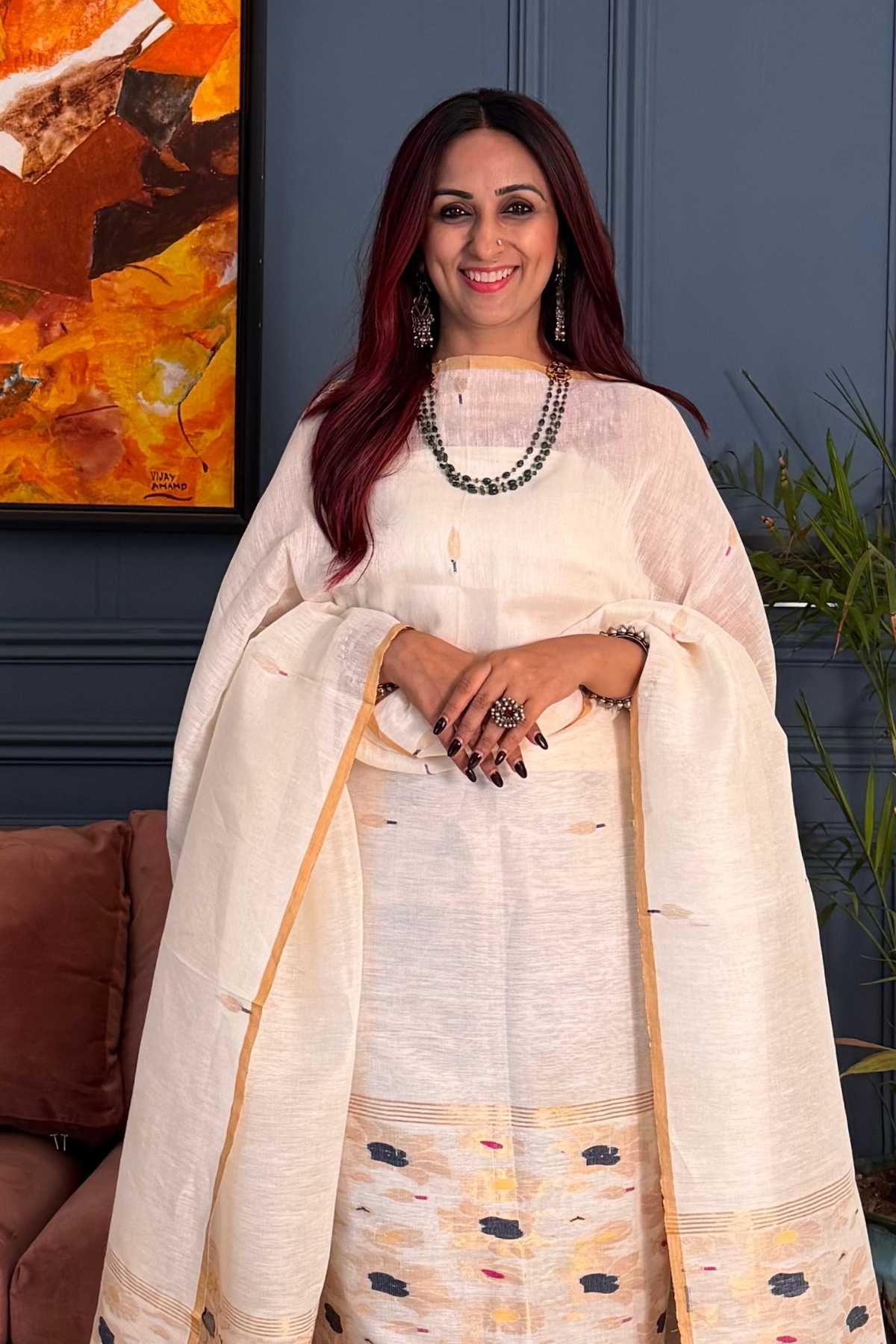 Jayshree Linen kurta dupatta sets