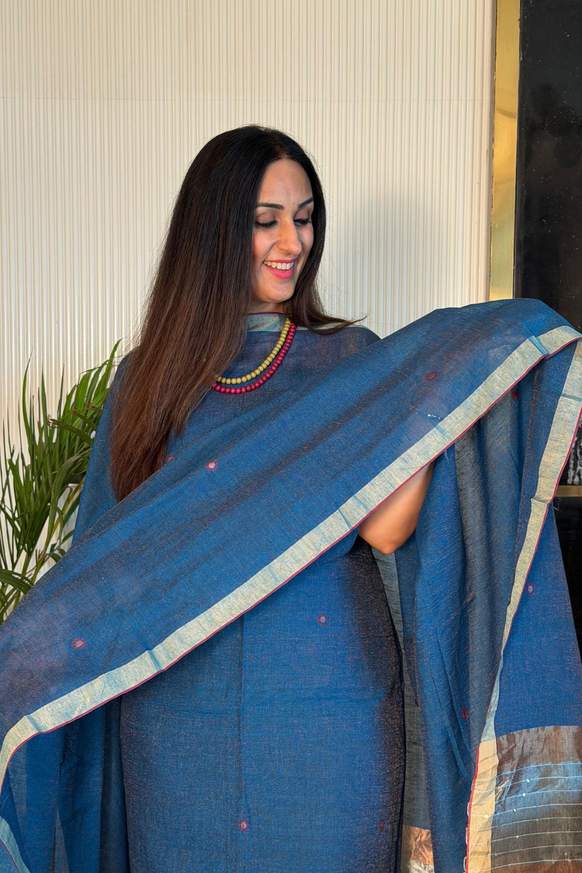 Jayshree tissue linen kurta dupatta set