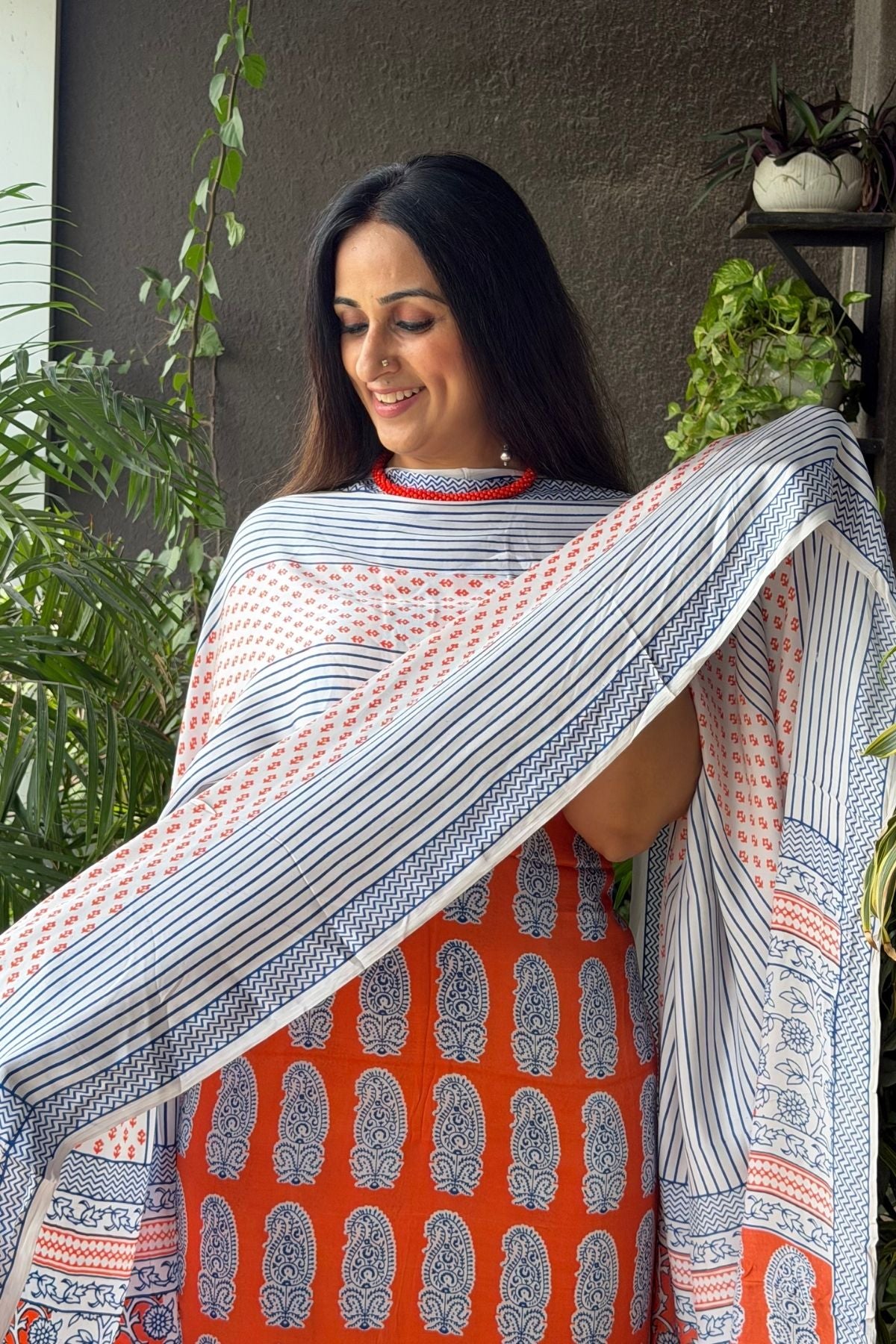 Handblocked Bagh sets on premium quality modal silk!!