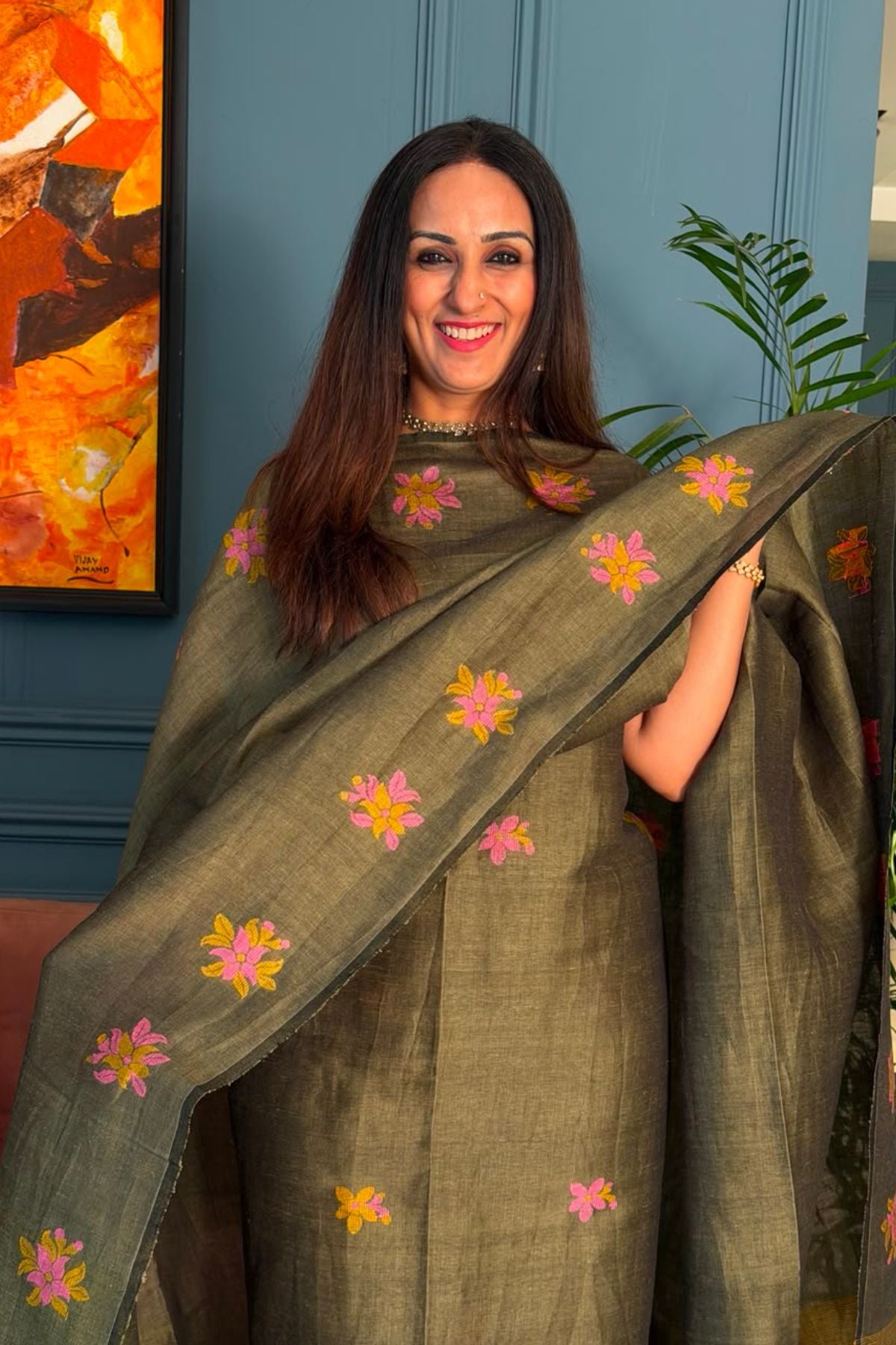 Jayshree linen kurta Dupatta sets