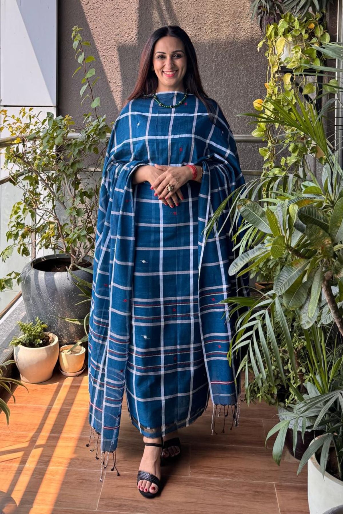 Jamdani pure cotton kurta dupatta sets