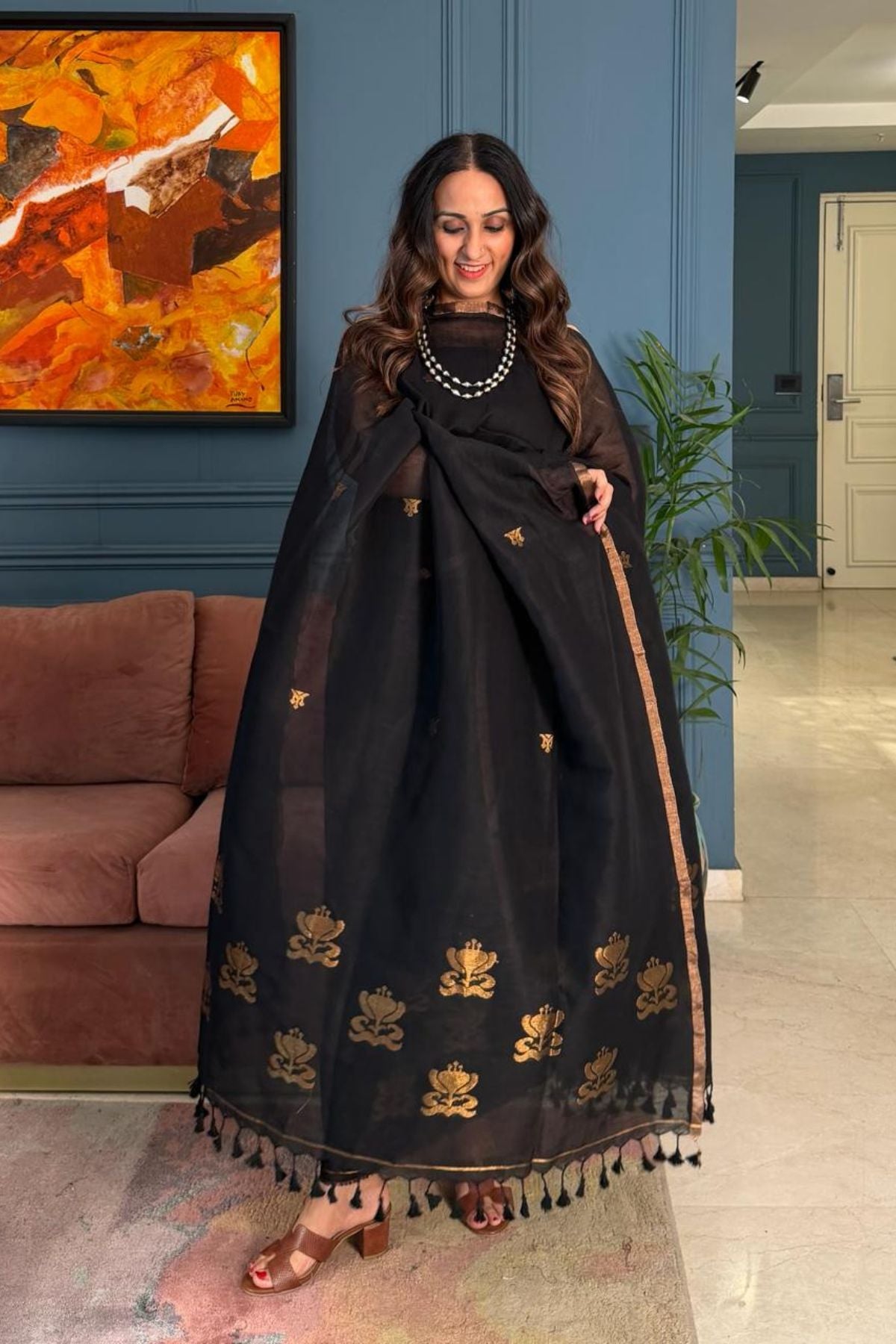 Jayshree linen kurta Dupatta sets