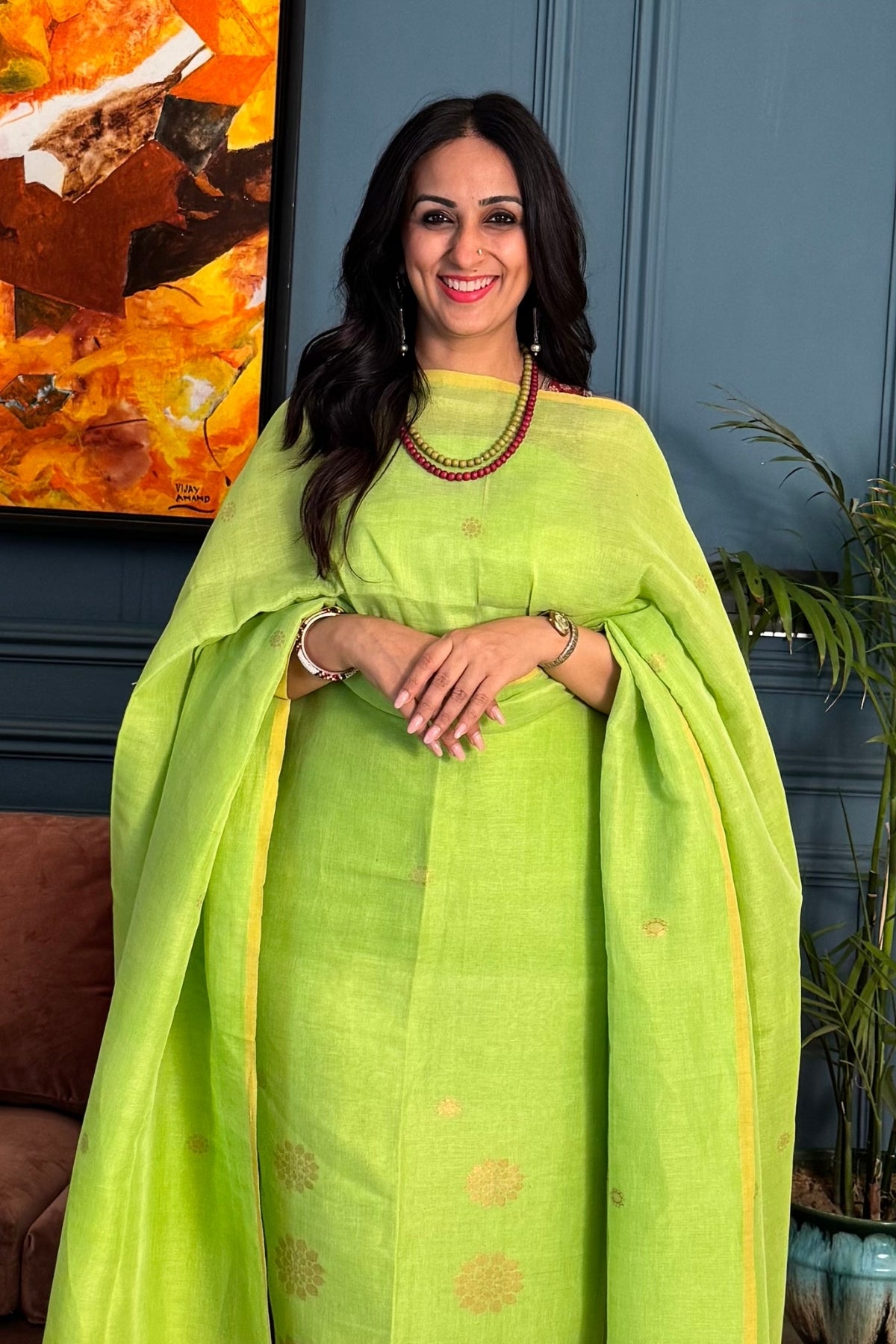 Jayshree Linen kurta dupatta sets