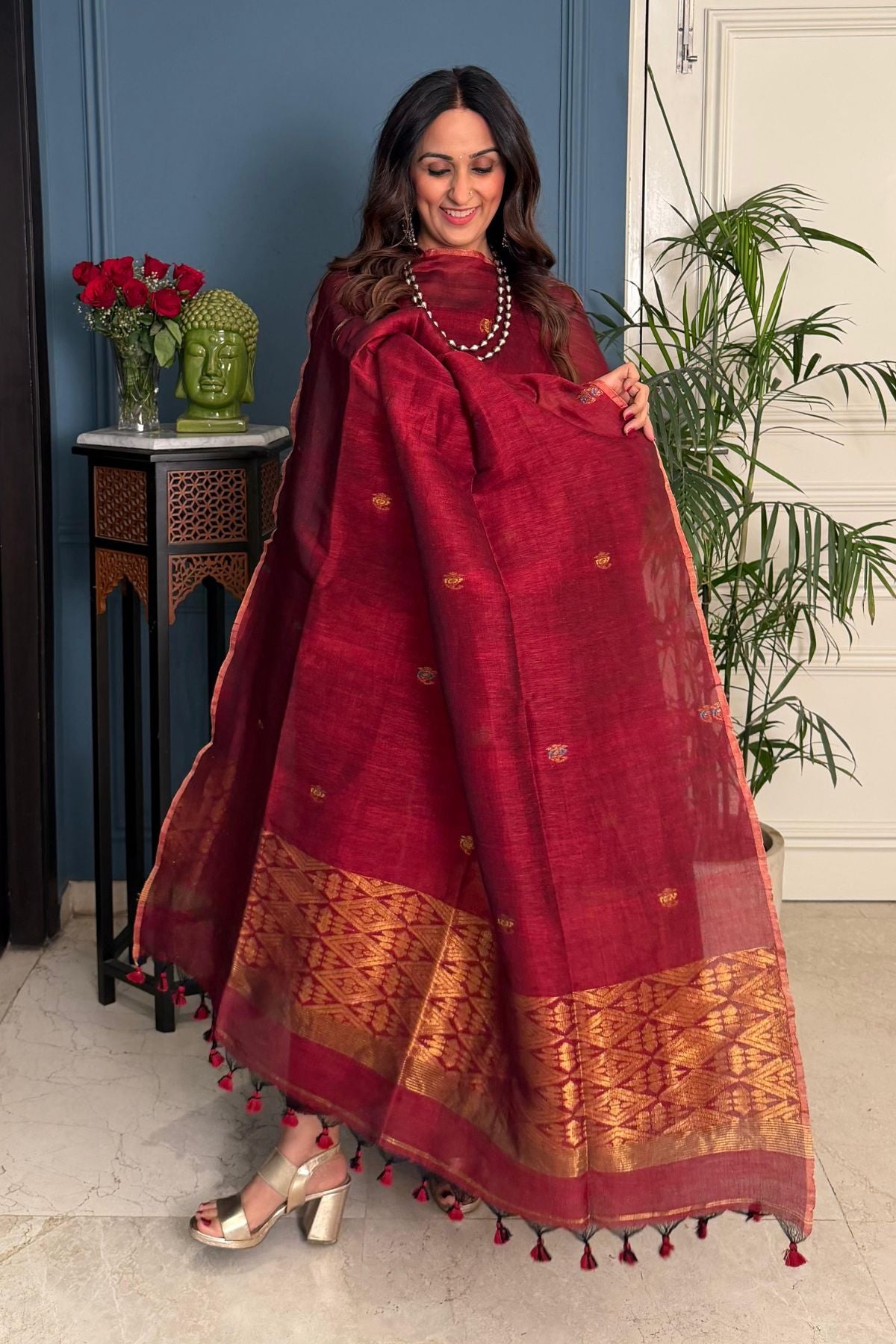 Jayshree linen kurta Dupatta sets