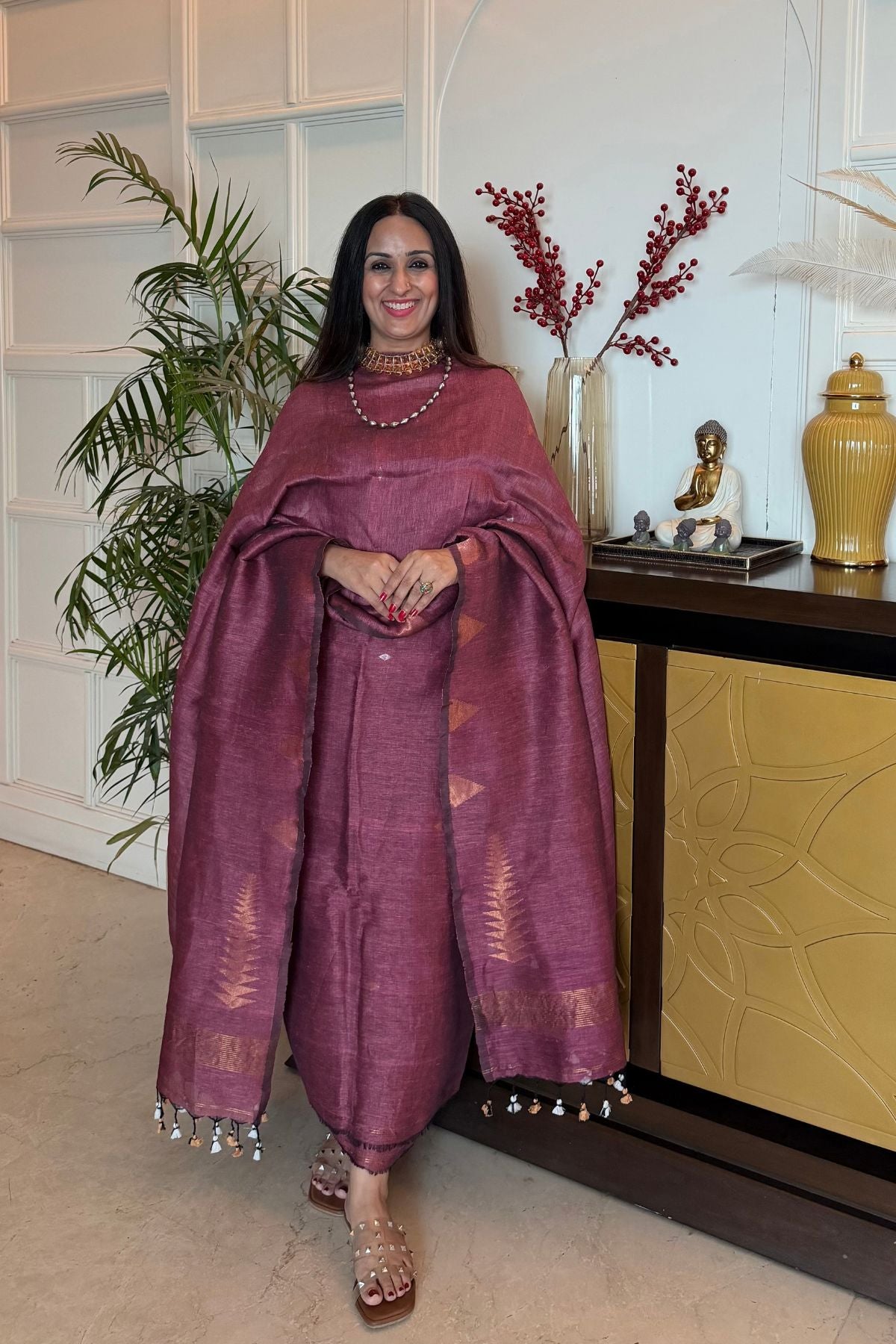 Jayshree linen kurta Dupatta sets