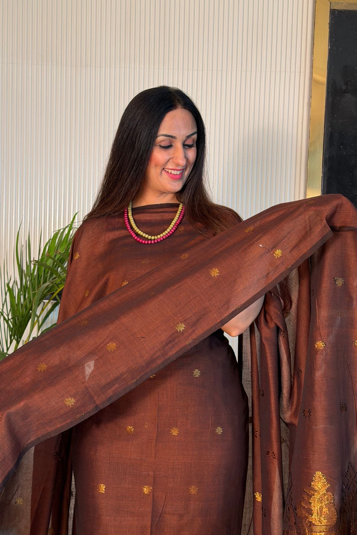 Mercerised pure cotton zari weave kurta dupatta sets with Jamdani weave !!