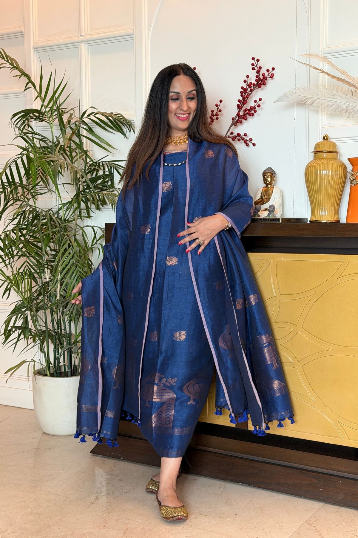 Jayshree linen kurta Dupatta sets