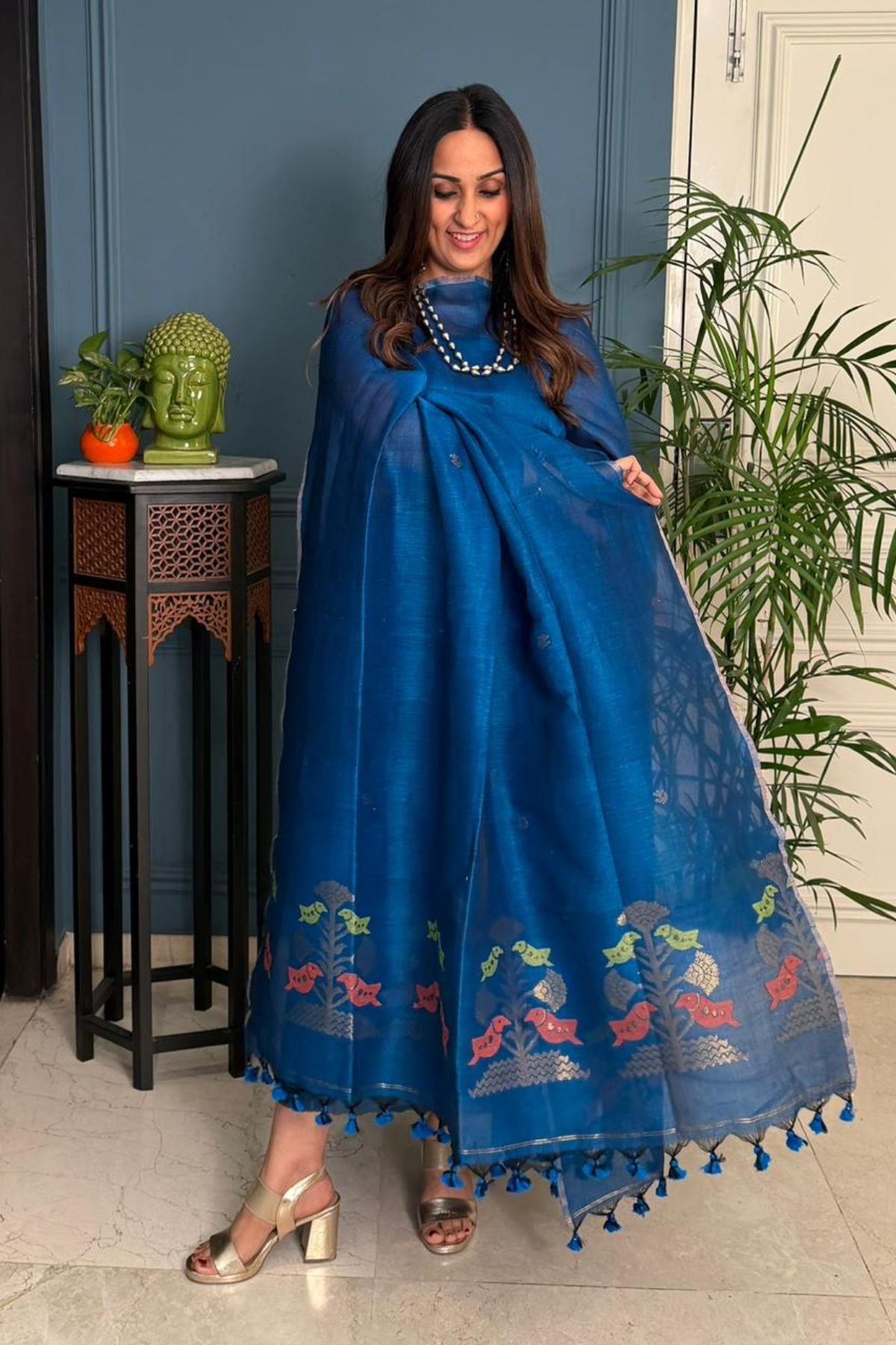 Jayshree linen kurta dupatta set