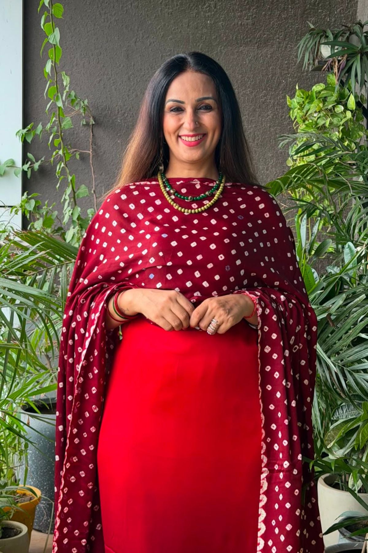 Ombré kurta dupatta set on pure modal Satin