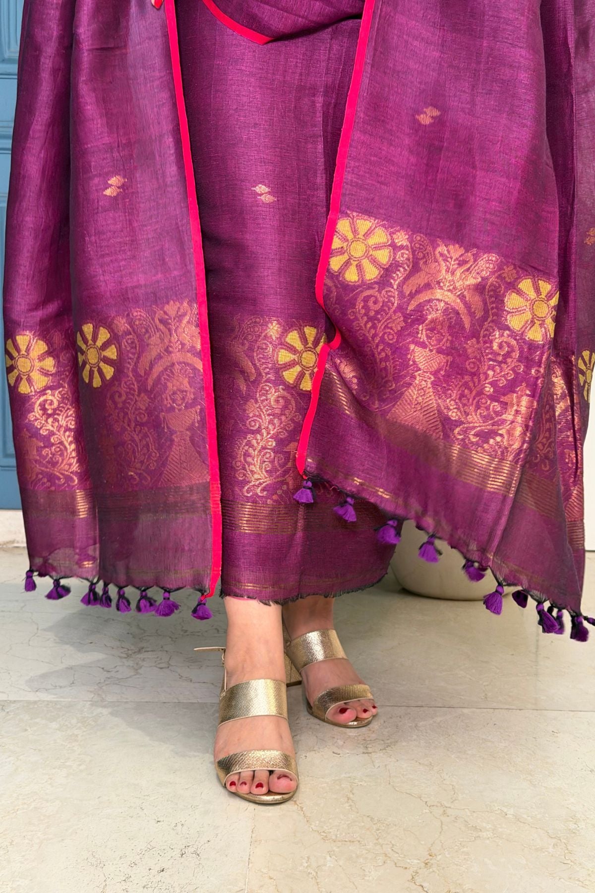 Jayshree linen kurta Dupatta sets