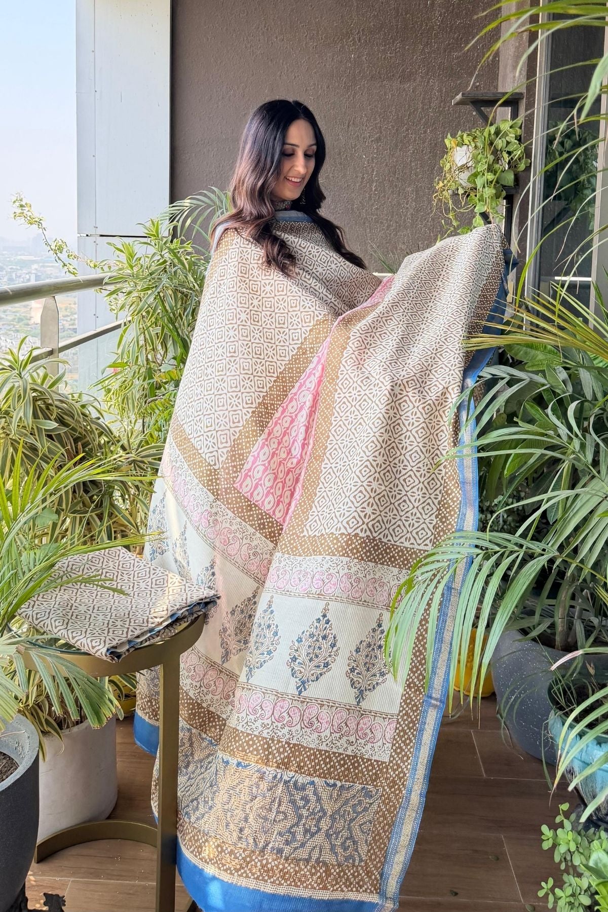 Handblocked Bagh full sets on pure Maheshwari!!