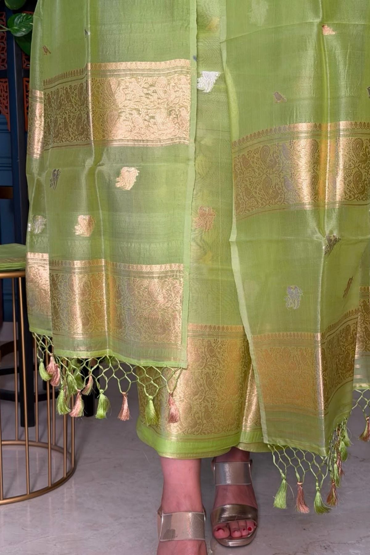 New Banarasi weave suit sets on pure organza silk!!