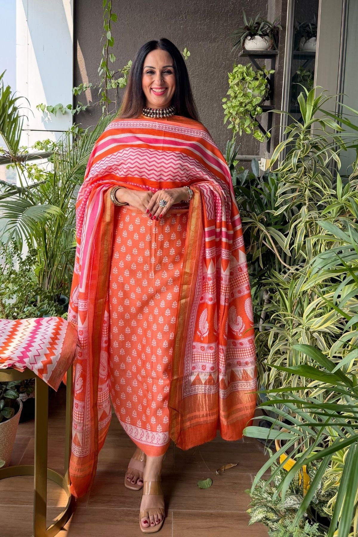 Handblocked Bagh full sets on pure Maheshwari!!