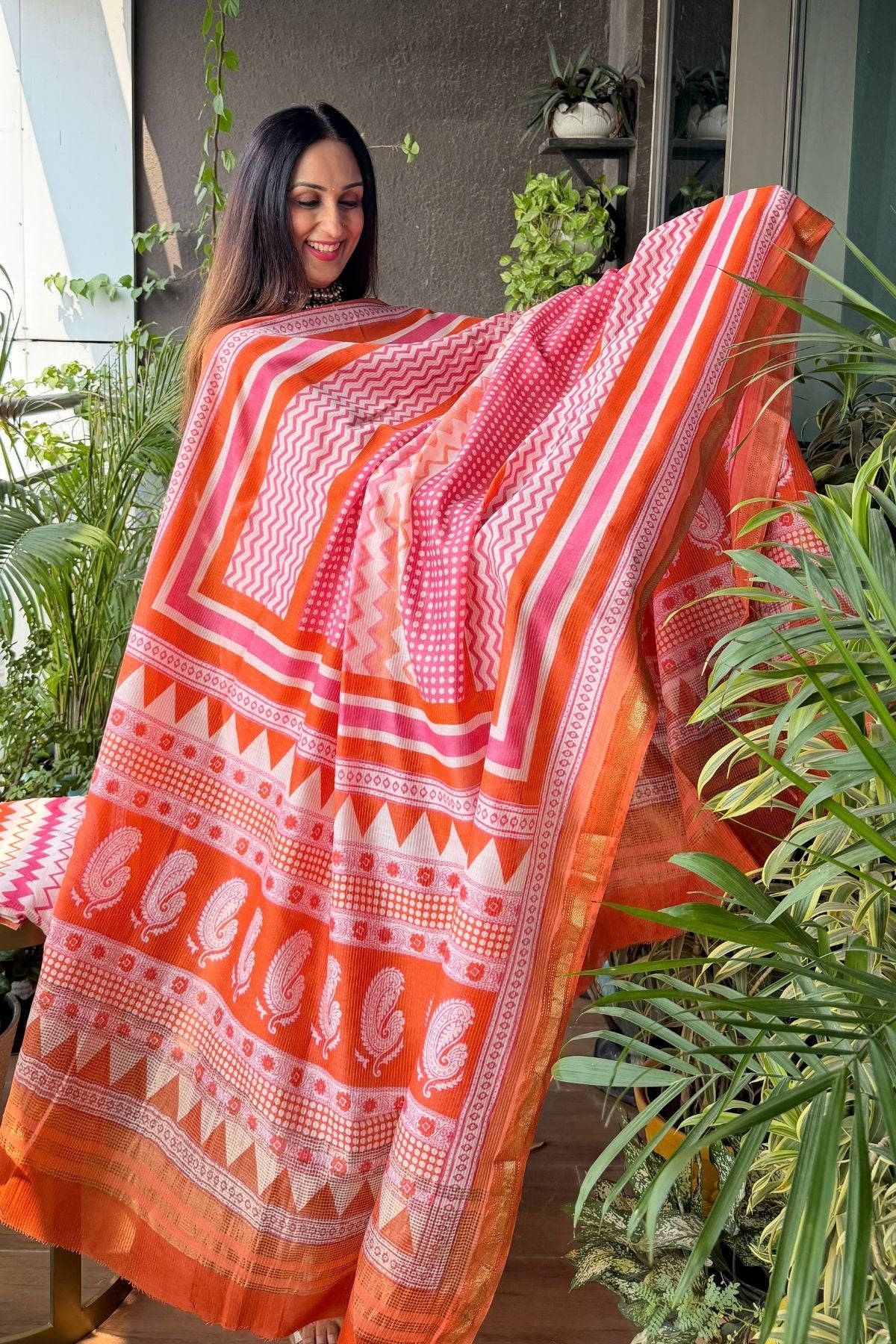 Handblocked Bagh full sets on pure Maheshwari!!
