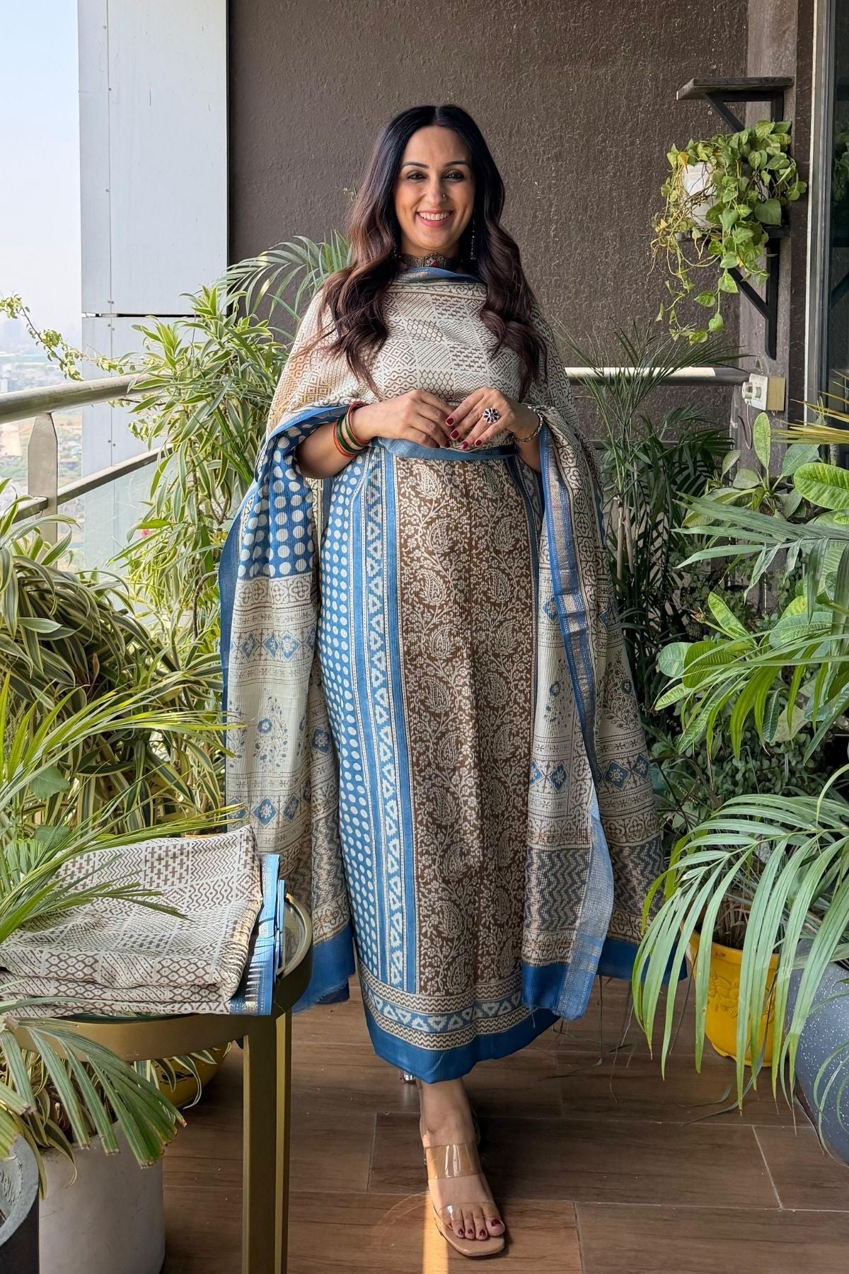 Handblocked Bagh full sets on pure Maheshwari!!