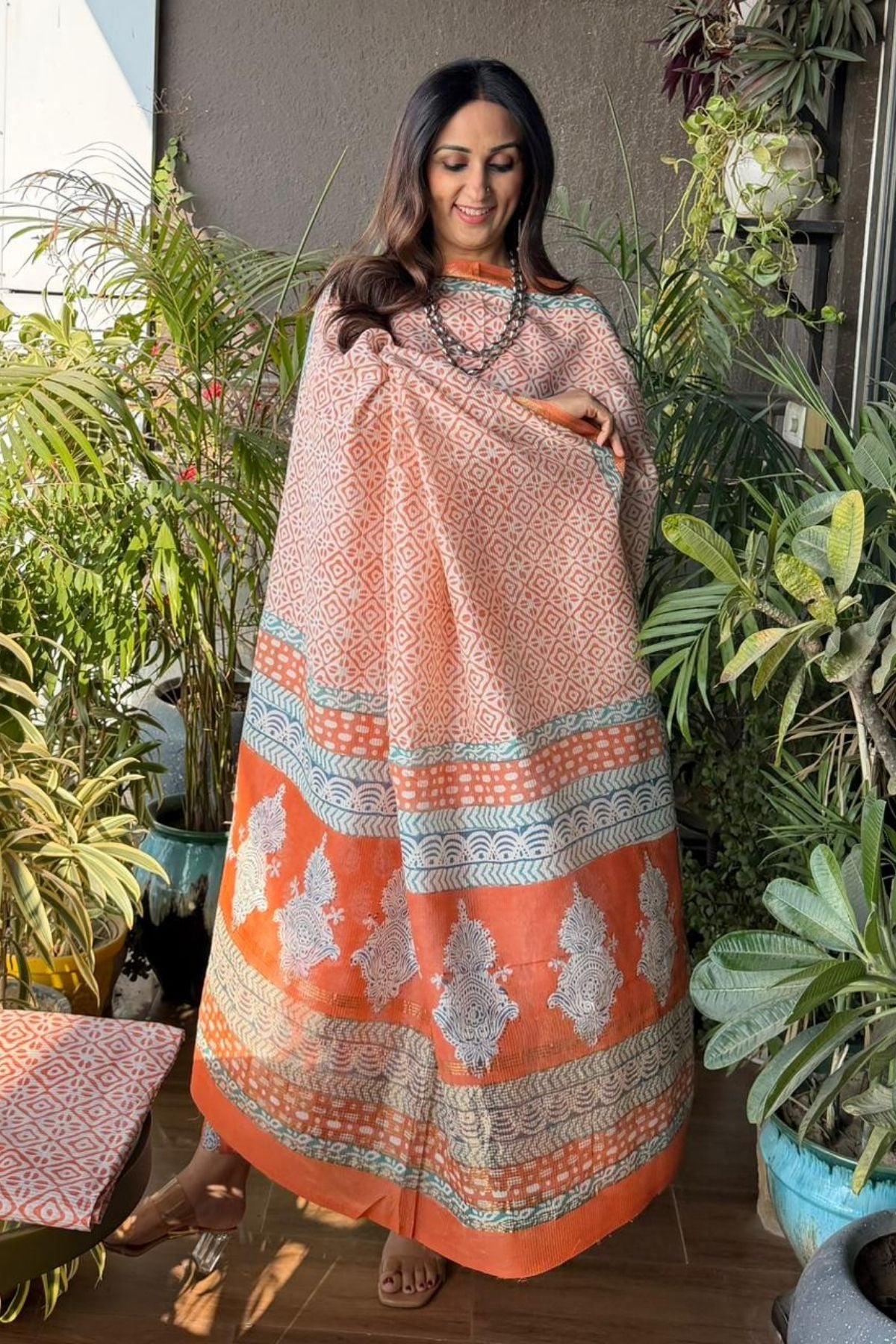 Bagh full sets on pure Maheshwari Silk