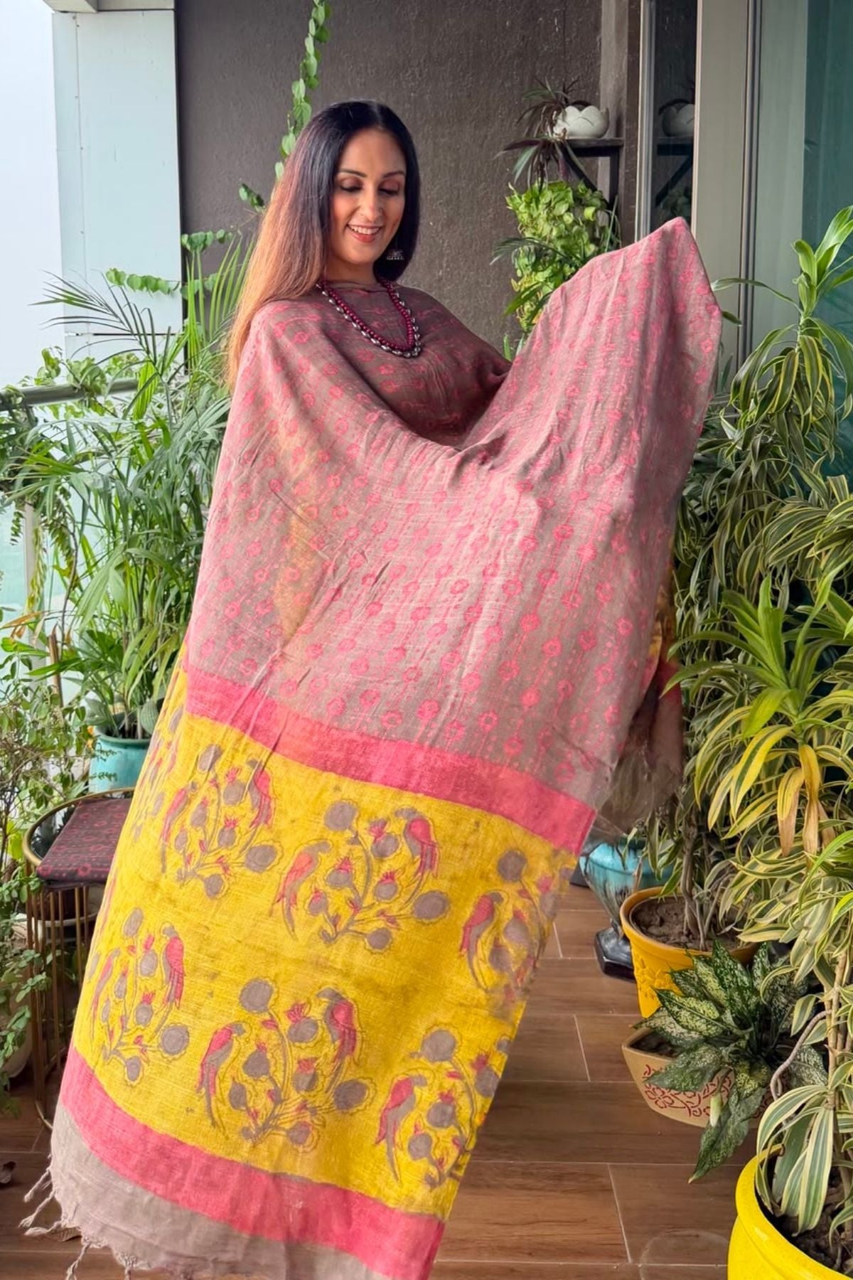 Handblocked Slub cotton linen full sets!!
