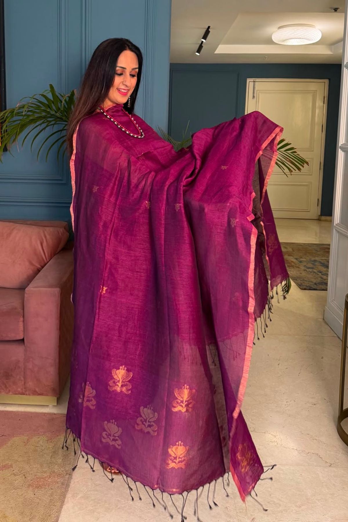 Jayshree linen kurta Dupatta sets