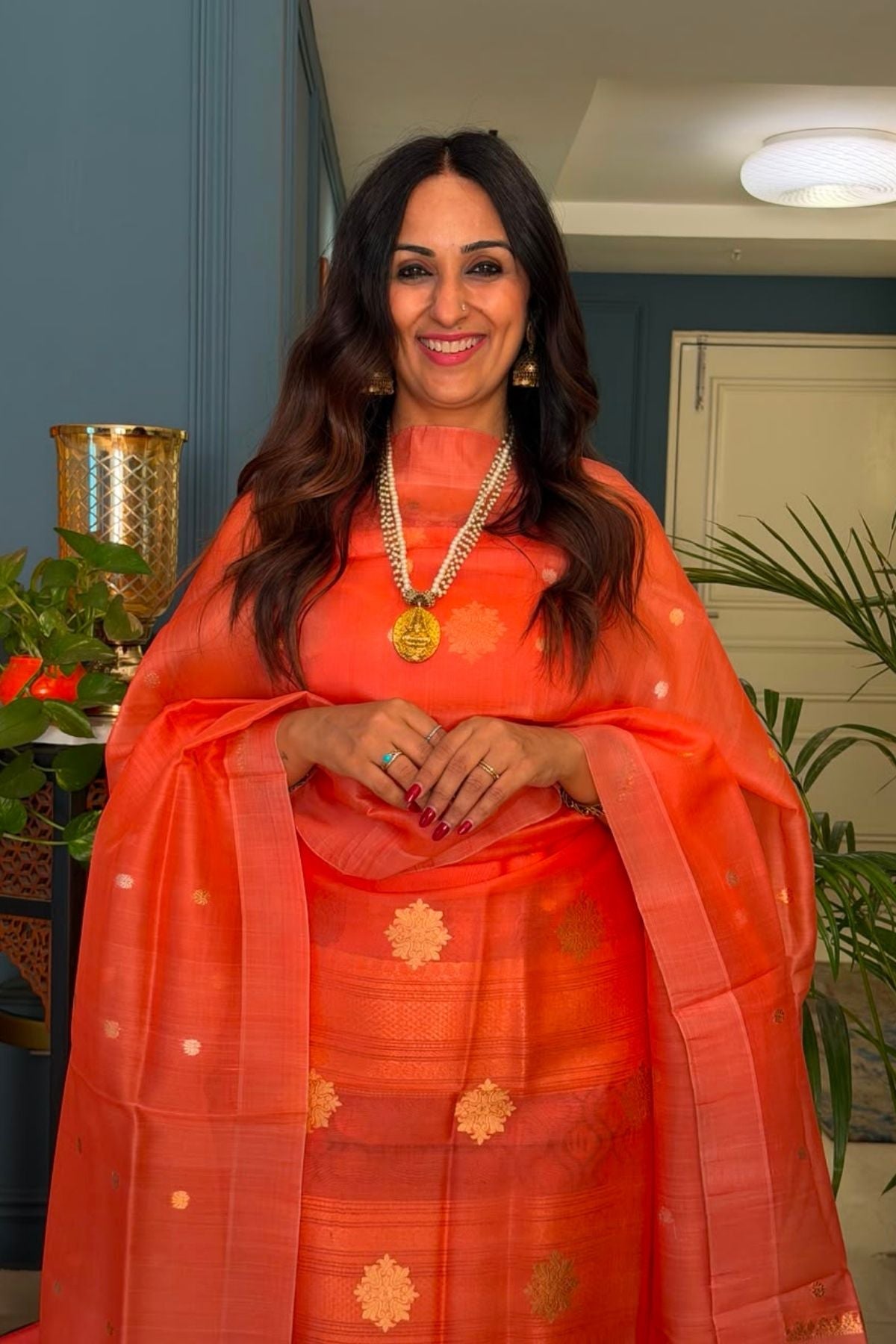 New Banarasi weave suit sets on pure organza silk!!