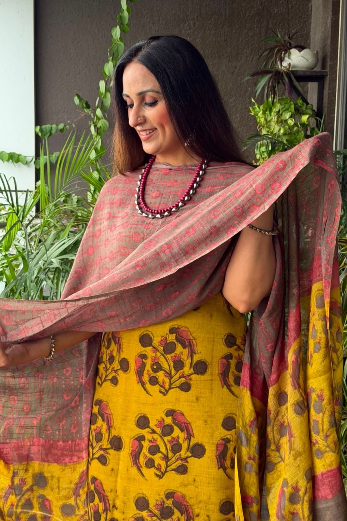 Handblocked Slub cotton linen full sets!!