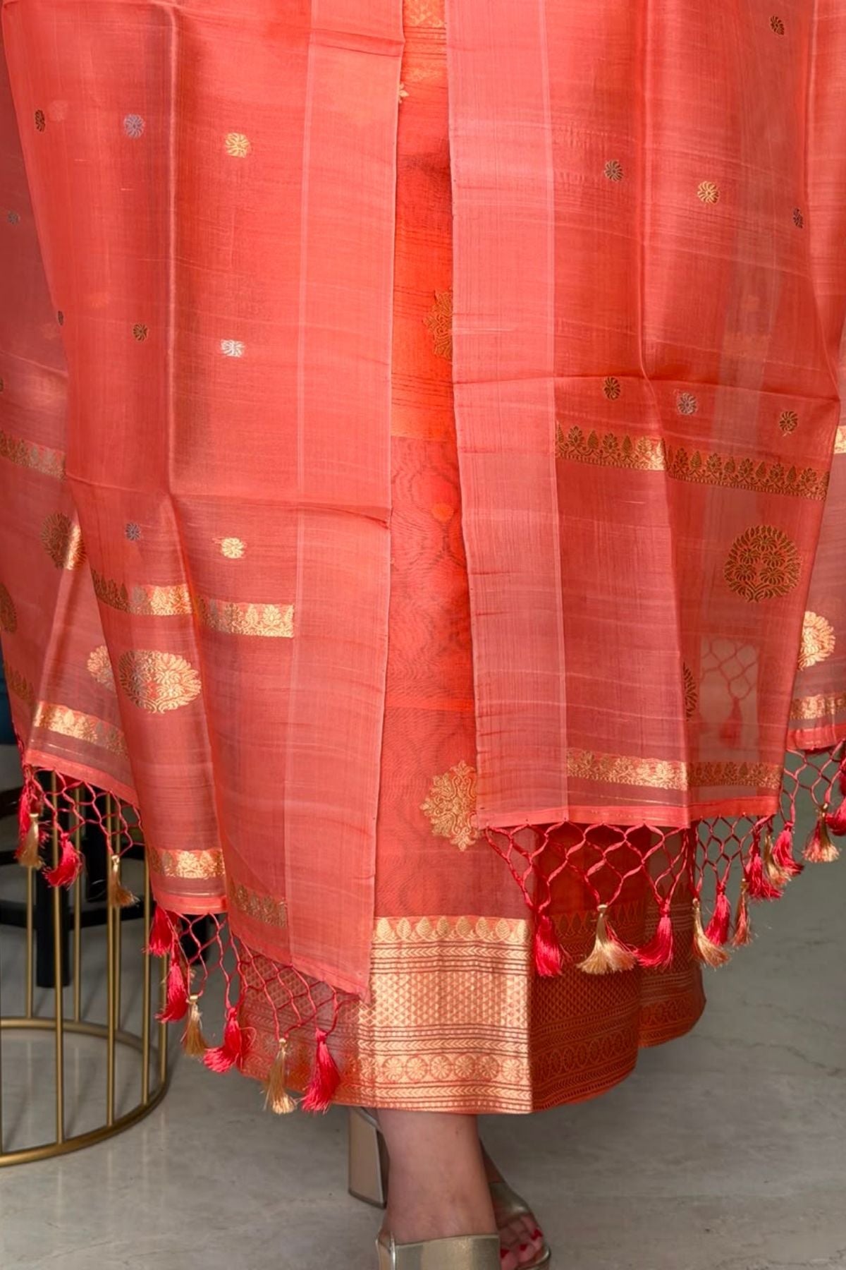 New Banarasi weave suit sets on pure organza silk!!
