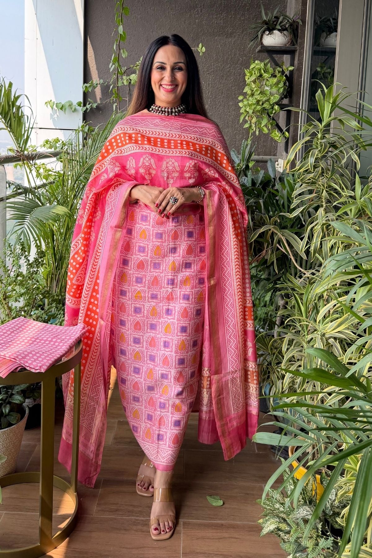 Handblocked Bagh full sets on pure Maheshwari!!