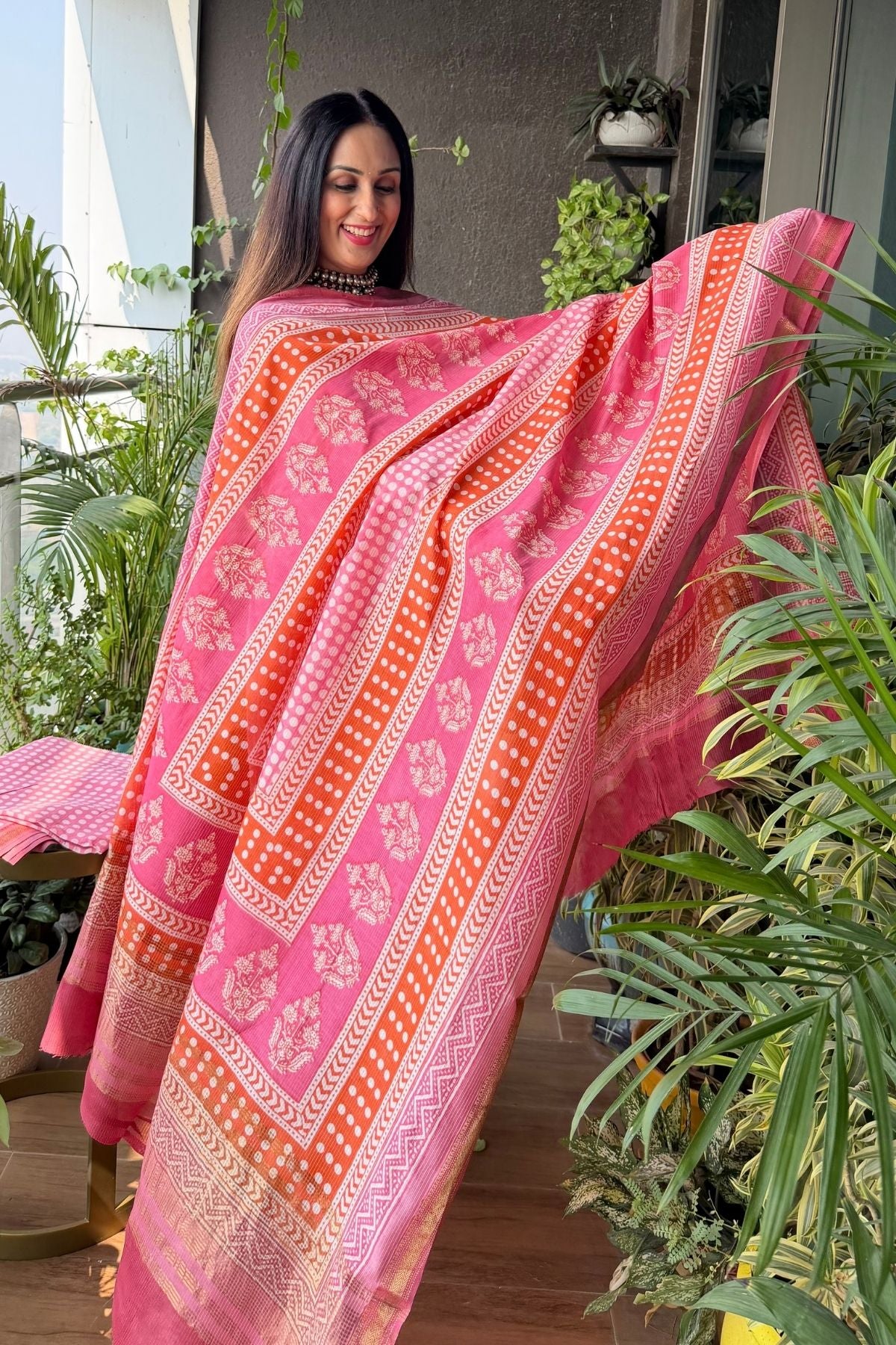 Handblocked Bagh full sets on pure Maheshwari!!