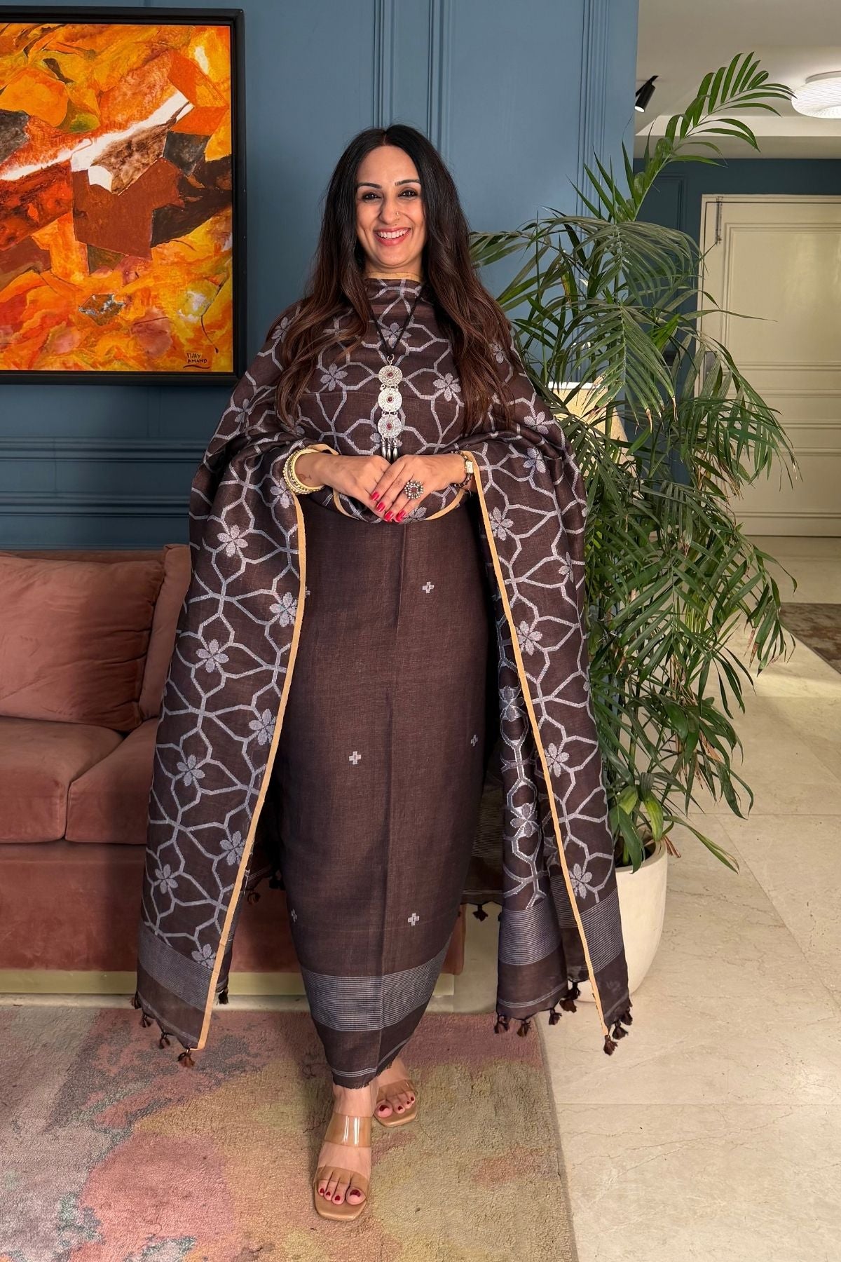Jayshree linen kurta dupatta sets!!