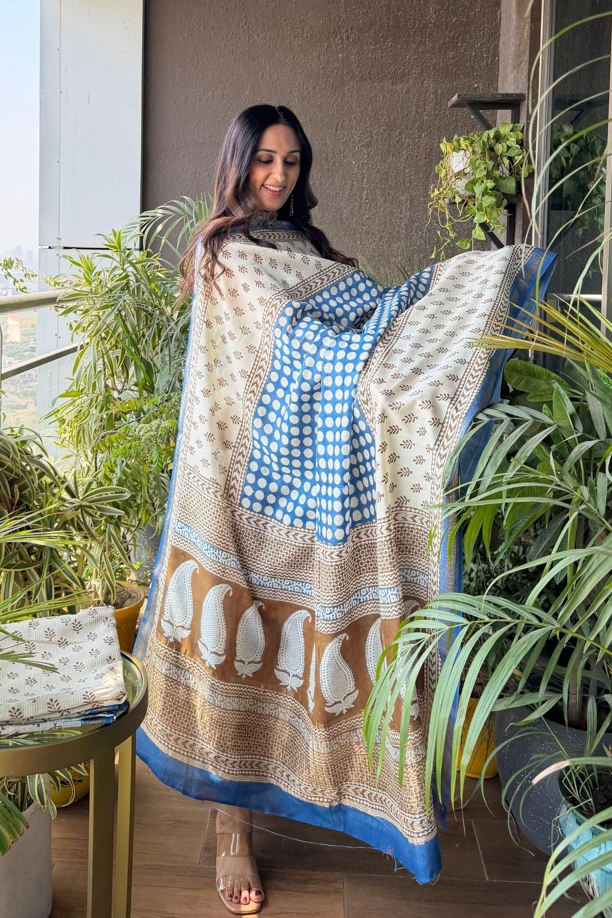 Handblocked Bagh full sets on pure Maheshwari!!