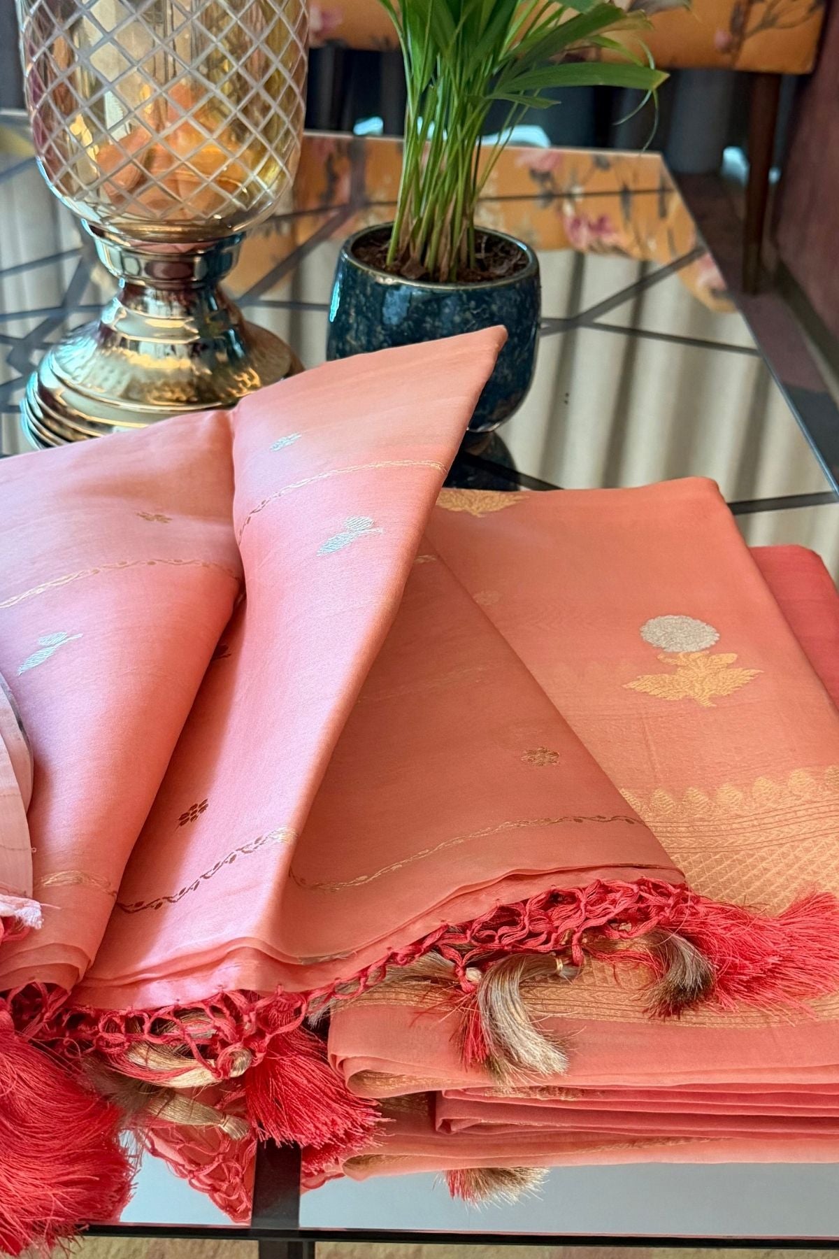 Handloom pure Kora silk full suit sets!!
