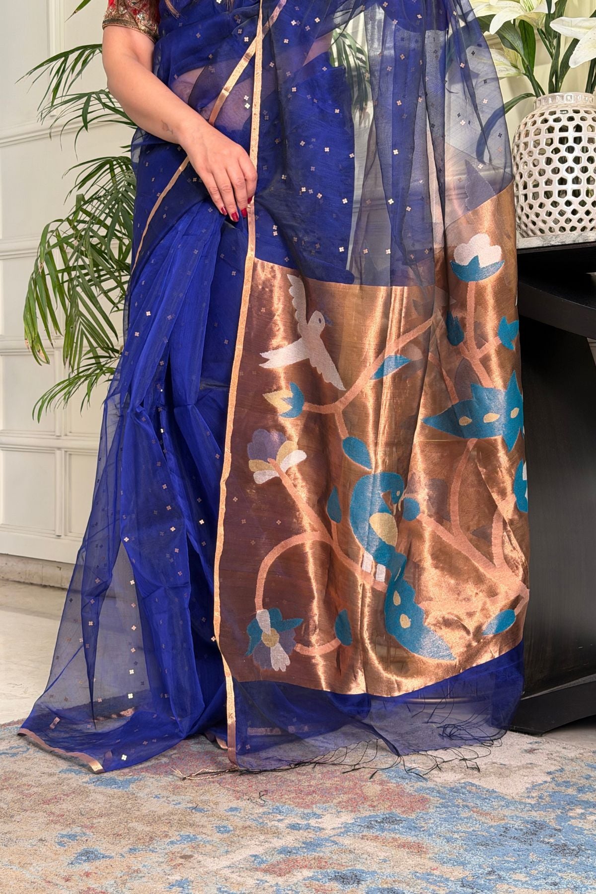 Handcrafted Muslin Jamdani Saree!!