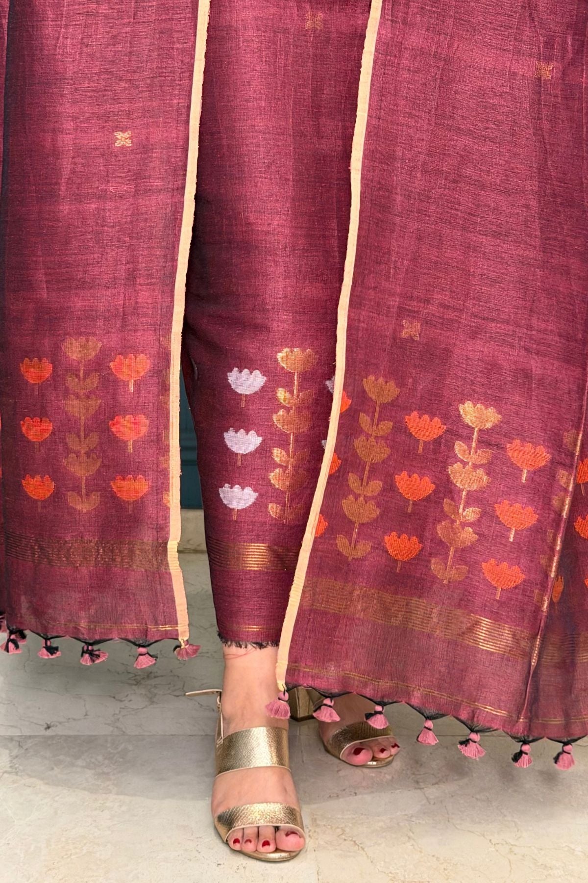 Jayshree linen kurta Dupatta sets