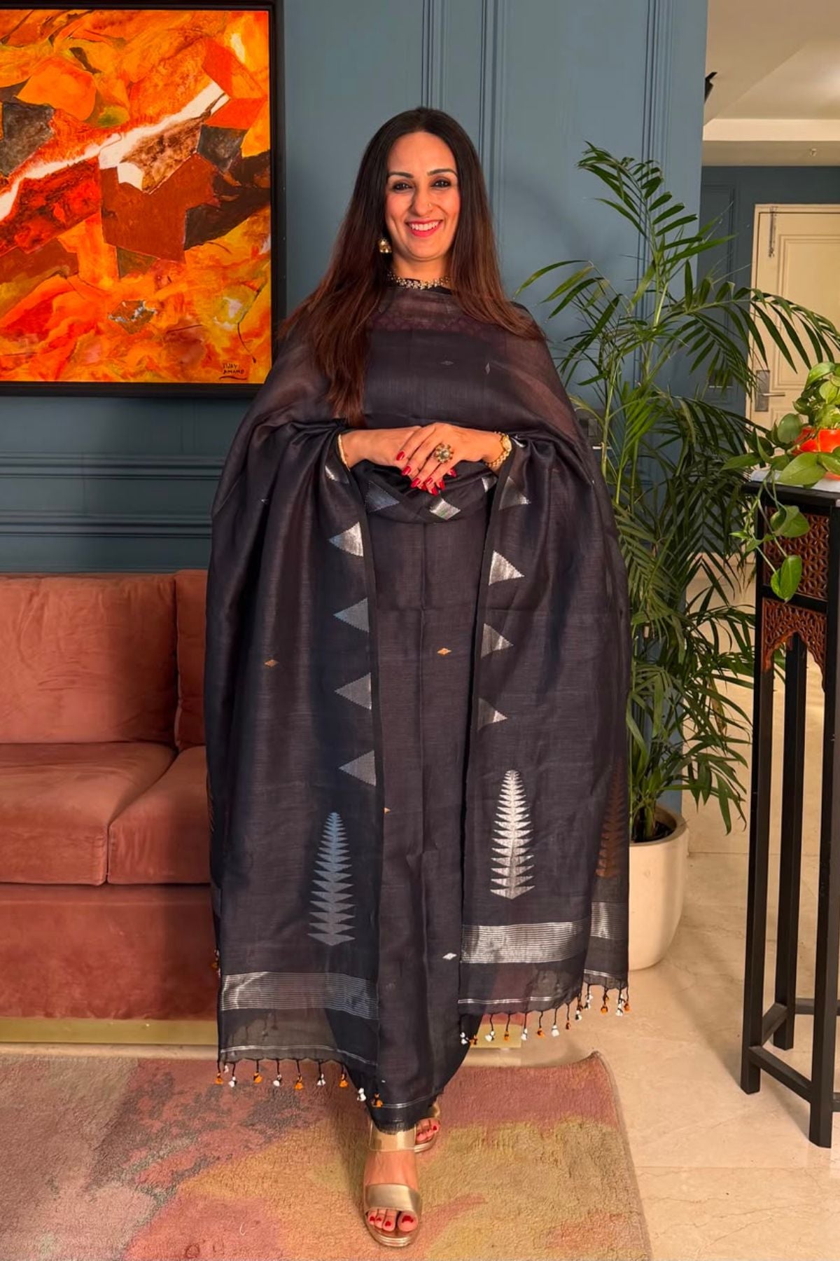 Jayshree linen kurta Dupatta sets