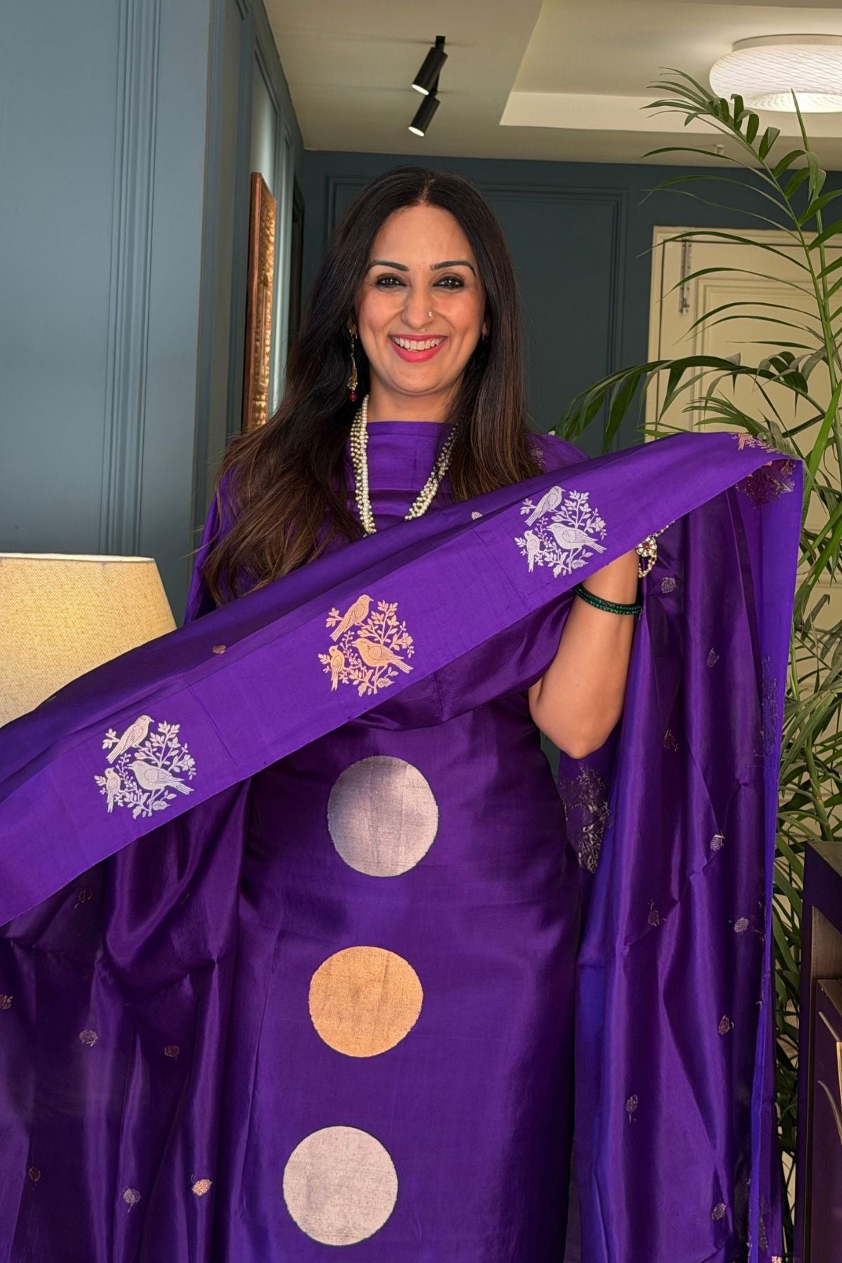Handwoven pure raw mango silk suit sets!!